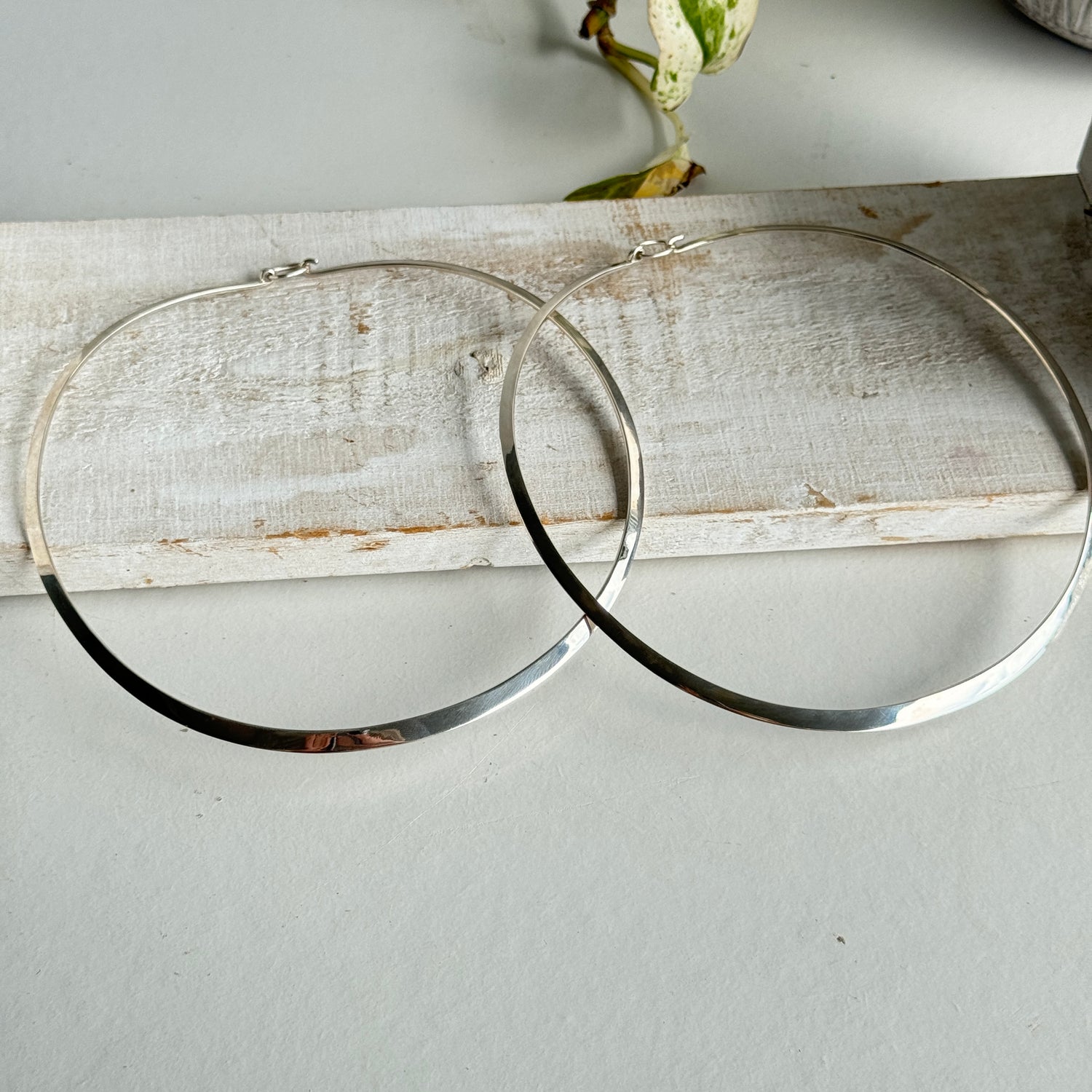 Silver Collar Necklace 3mm