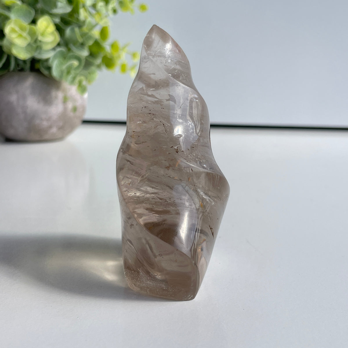 Smoky Quartz Flame 8.9cm
