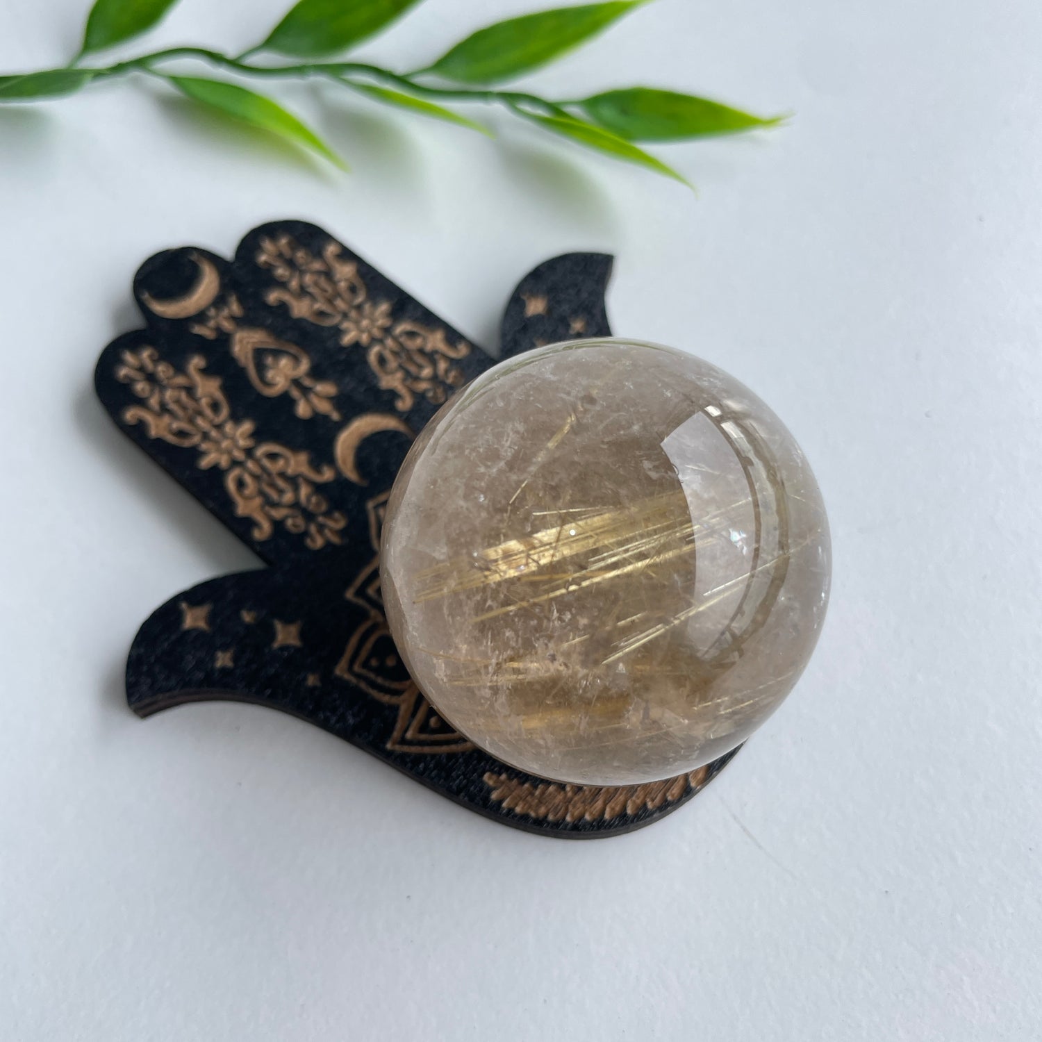 Moon Star Hand Sphere Holder