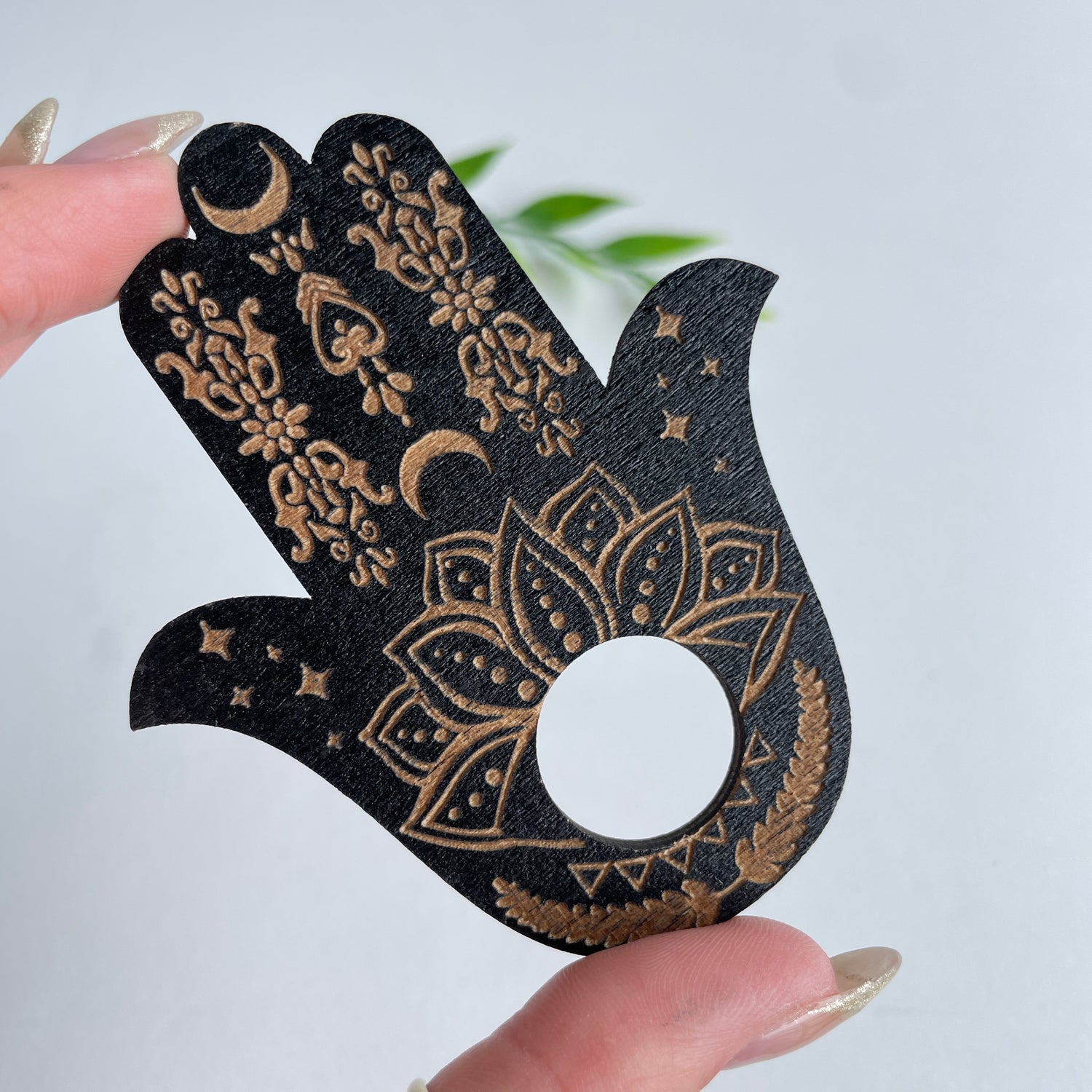 Moon Star Hand Sphere Holder