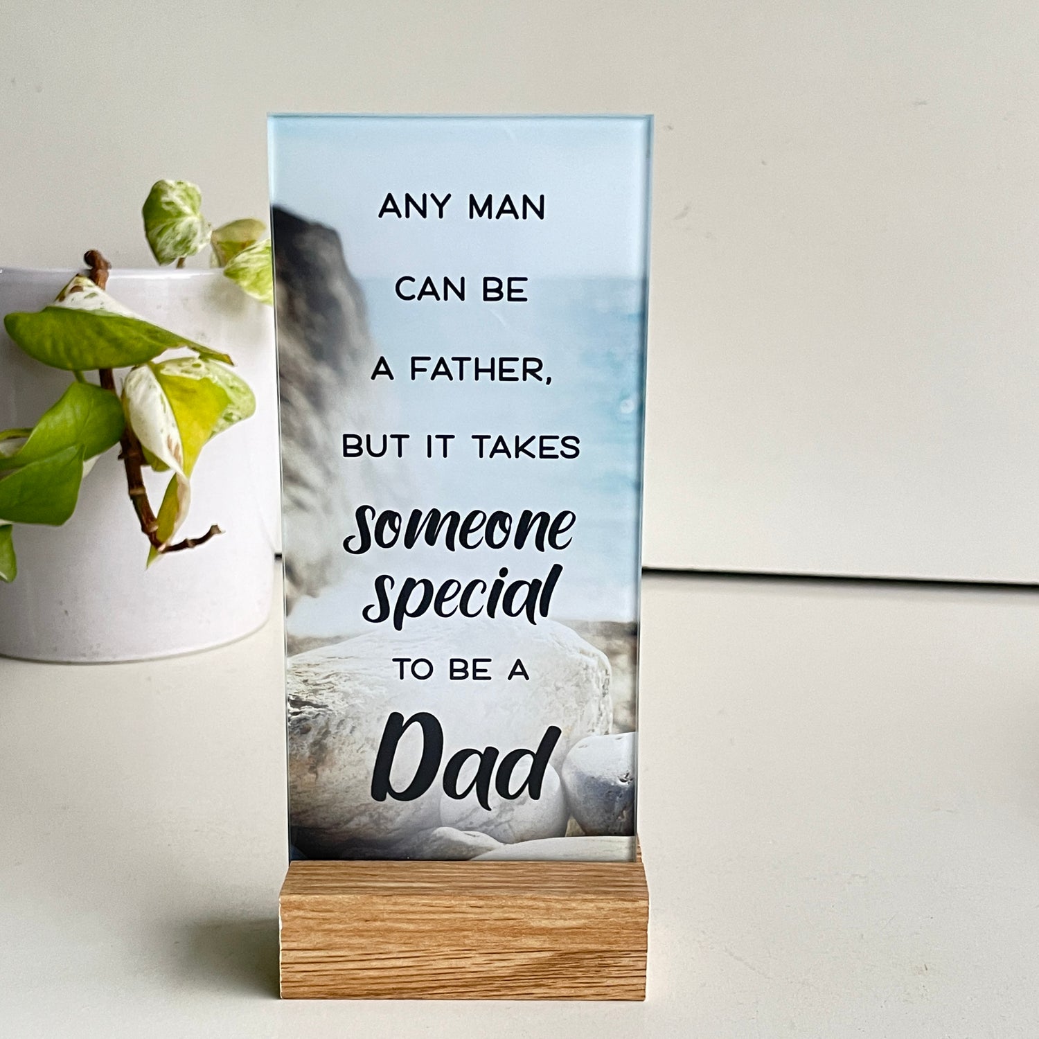 Dad Glass Plaque PL910D