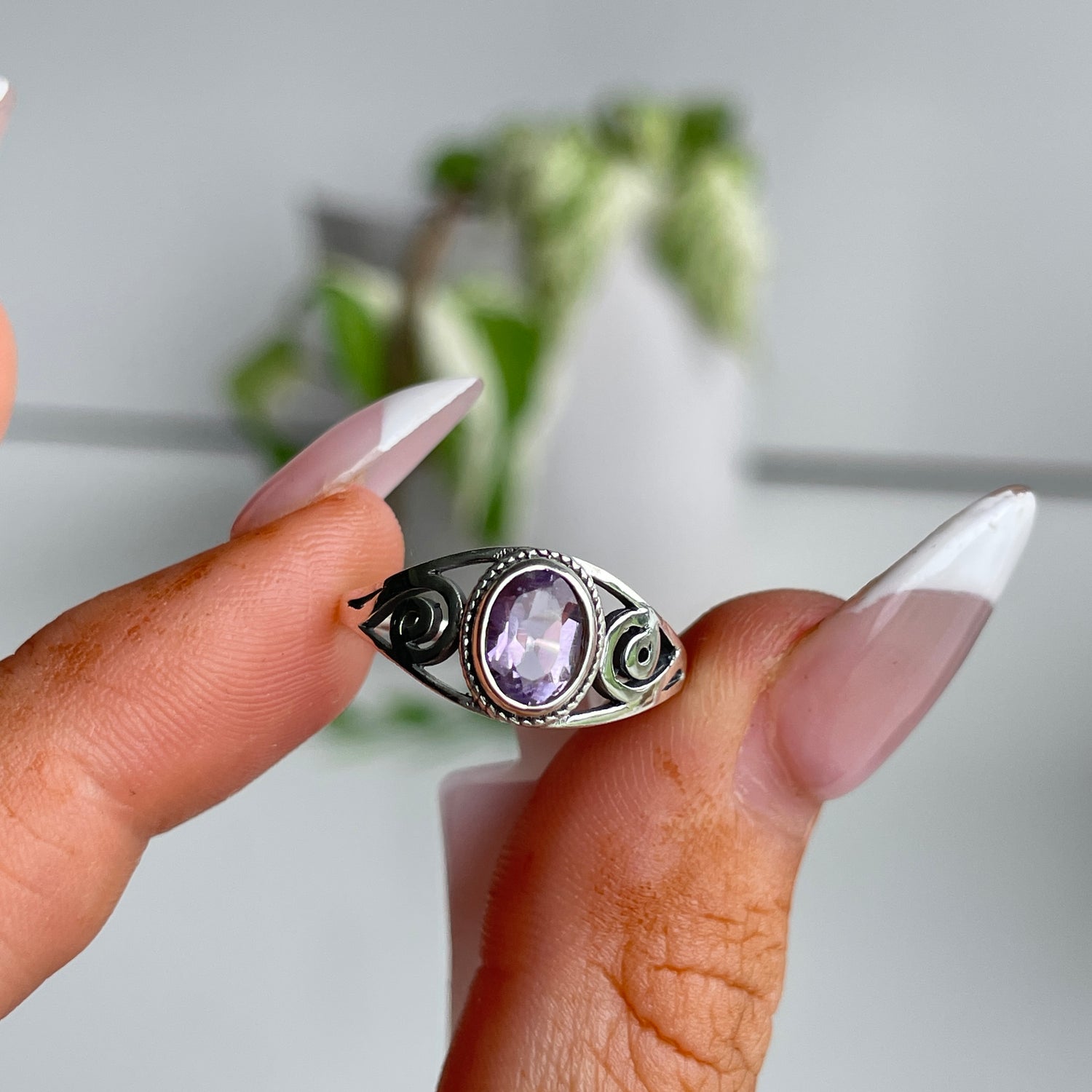 Amethyst Oval Ring