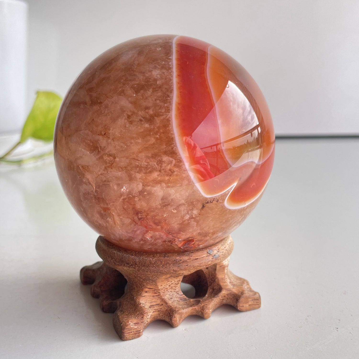Carnelian Sphere 8.1cm