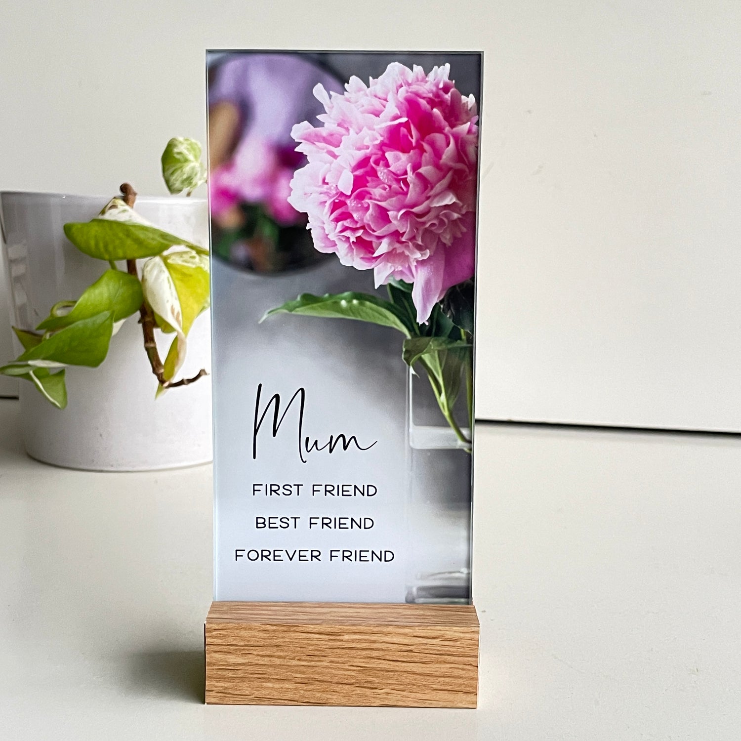 Mum Glass Plaque PL910Mu