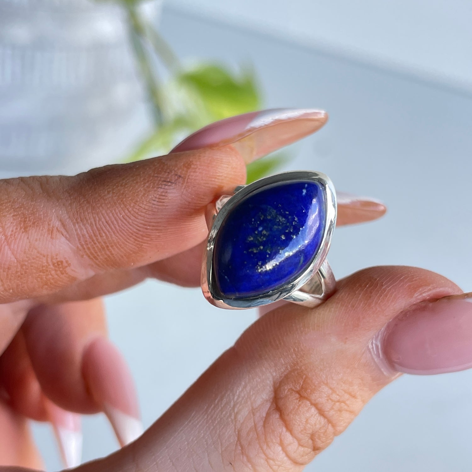 Sz6 Lapis Lazuli Marquise Ring 001