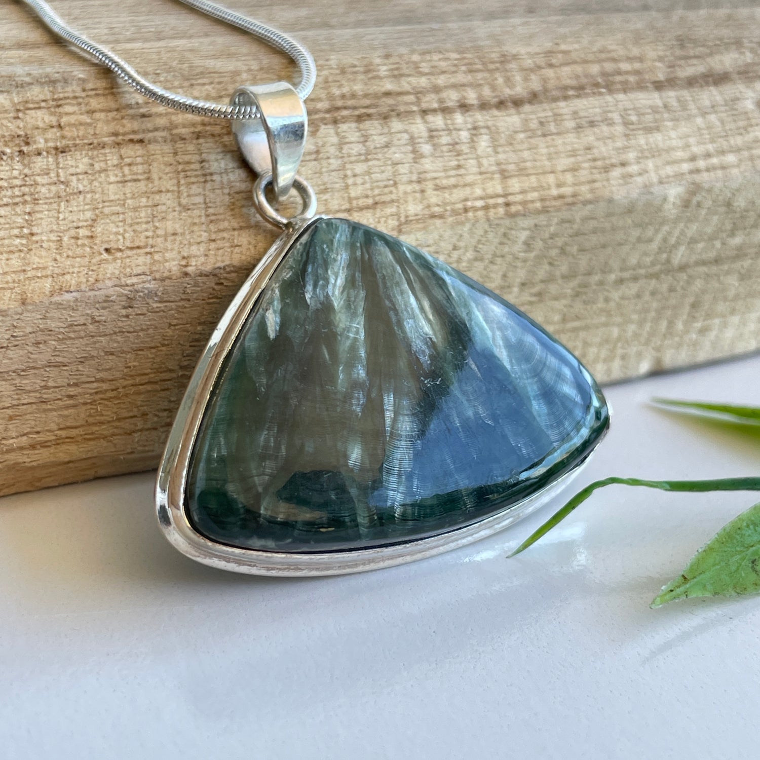 Seraphinite Teardrop Pendant
