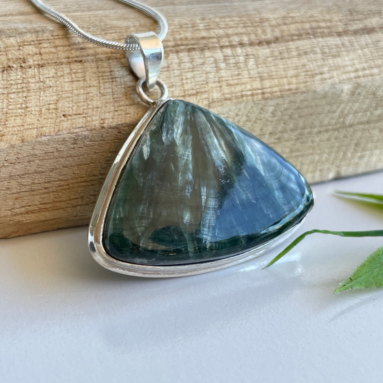 Seraphinite Teardrop Pendant