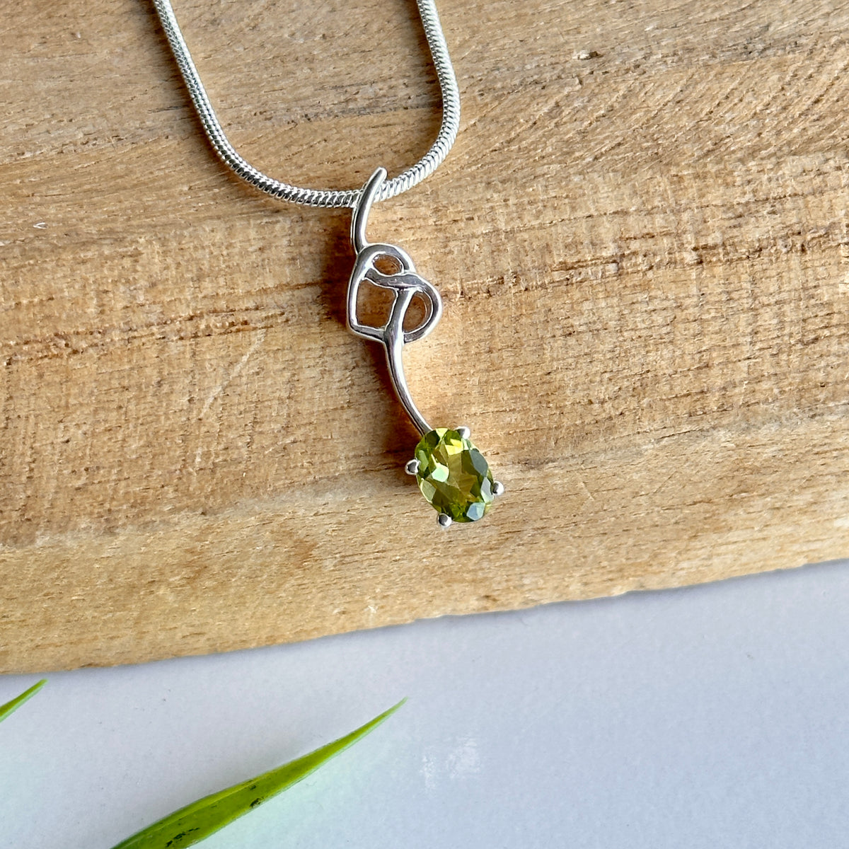 Peridot Oval Pendant
