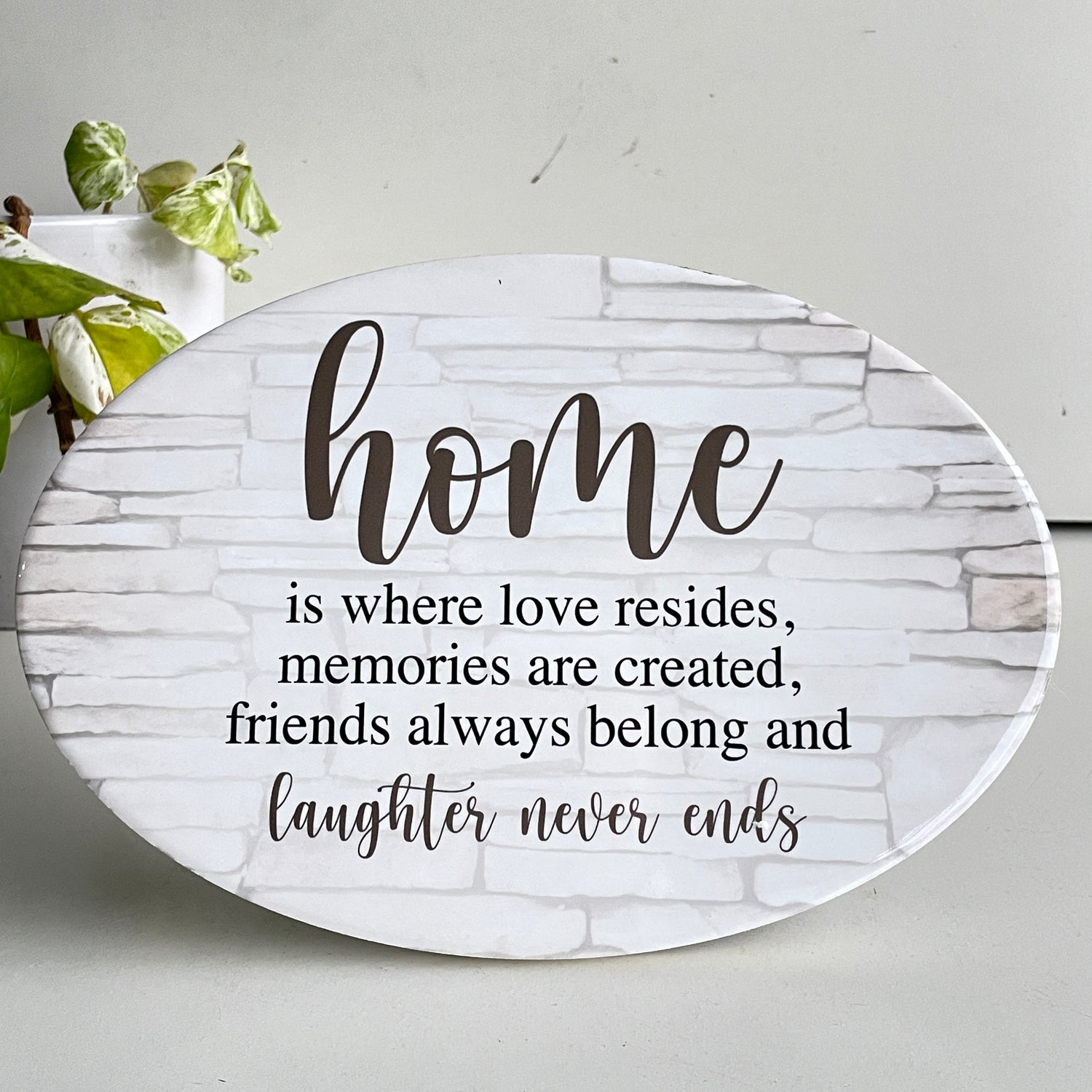 Home IS Where Ceramic Plate PL7377