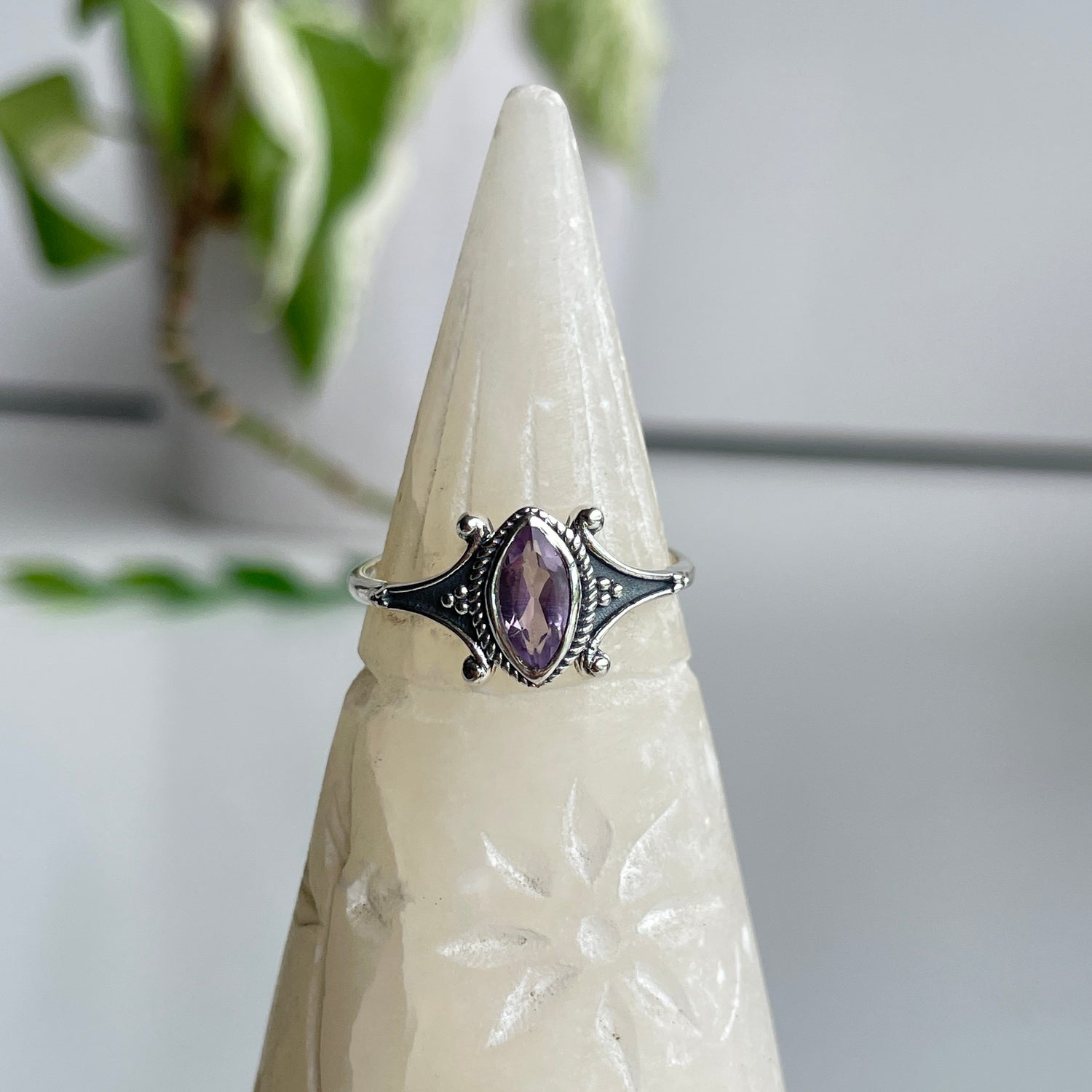 Amethyst Marquise Ring