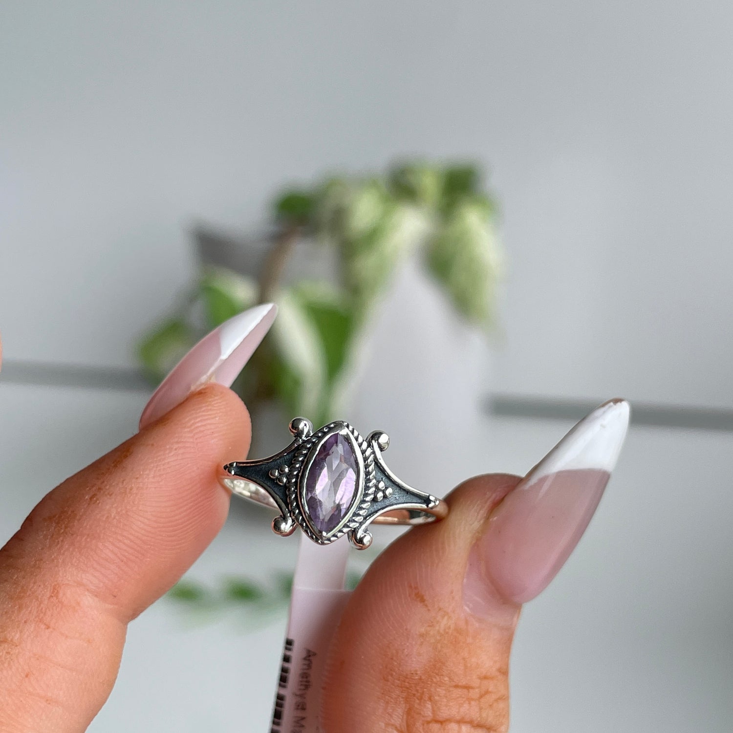 Amethyst Marquise Ring
