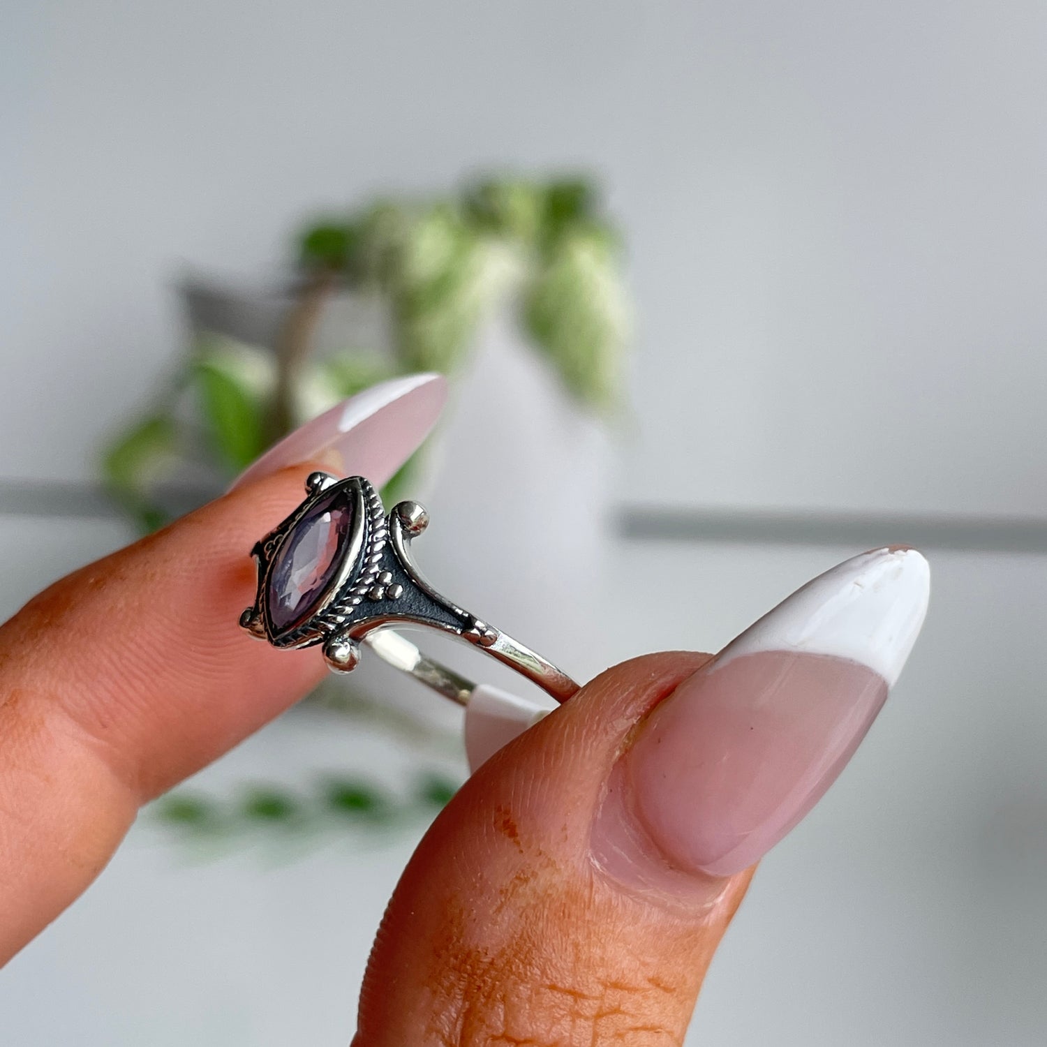 Amethyst Marquise Ring