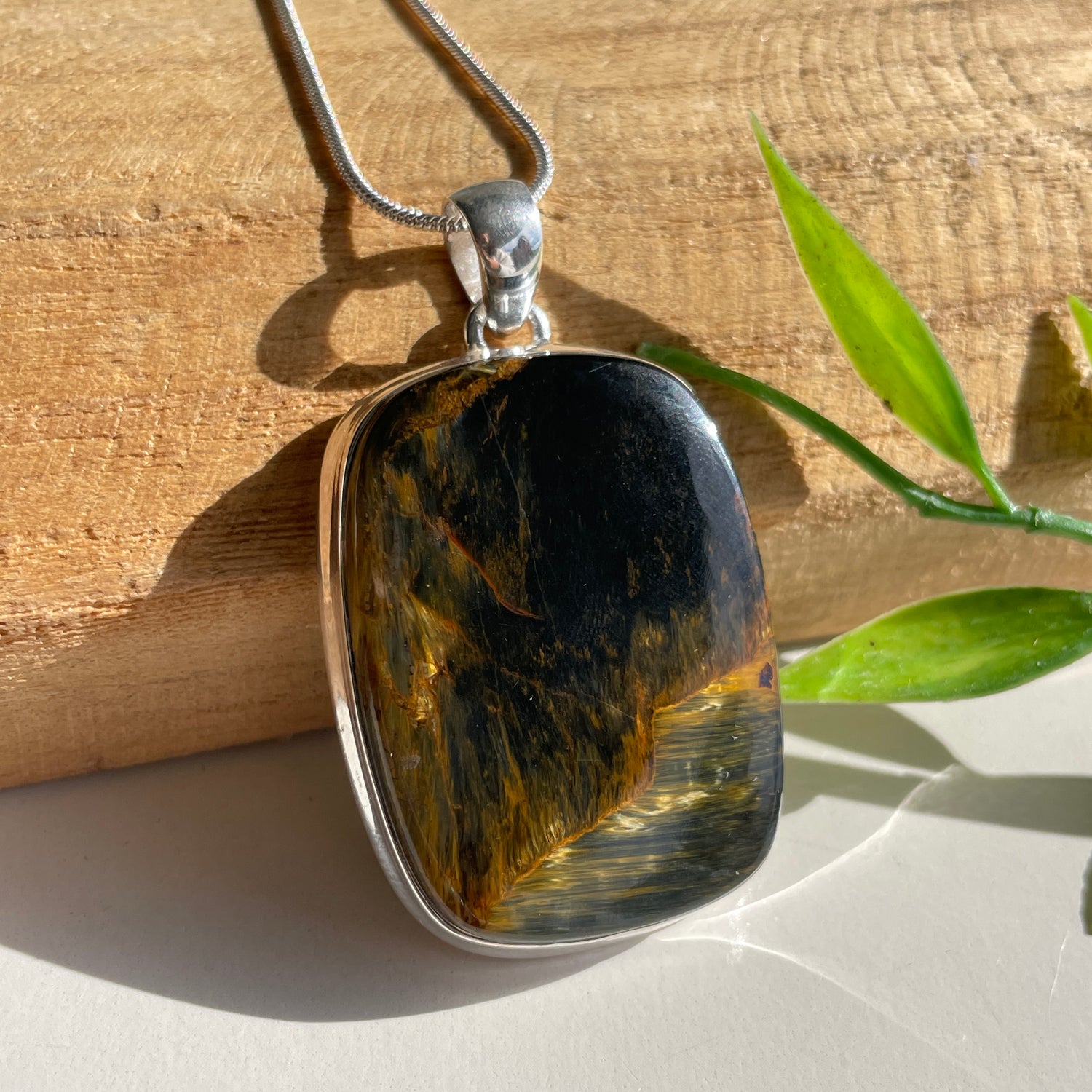 Pietersite Rectangle Pendant