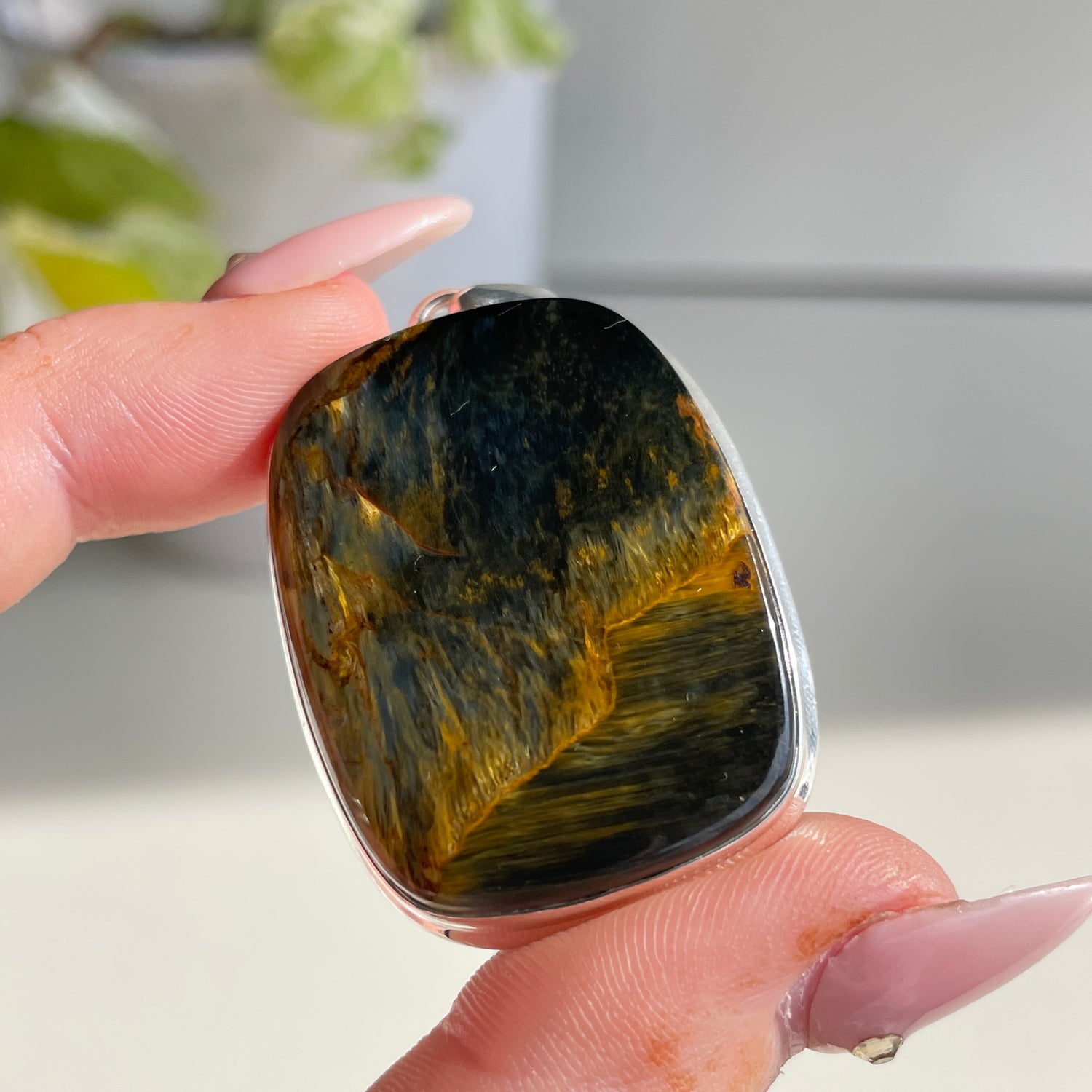 Pietersite Rectangle Pendant