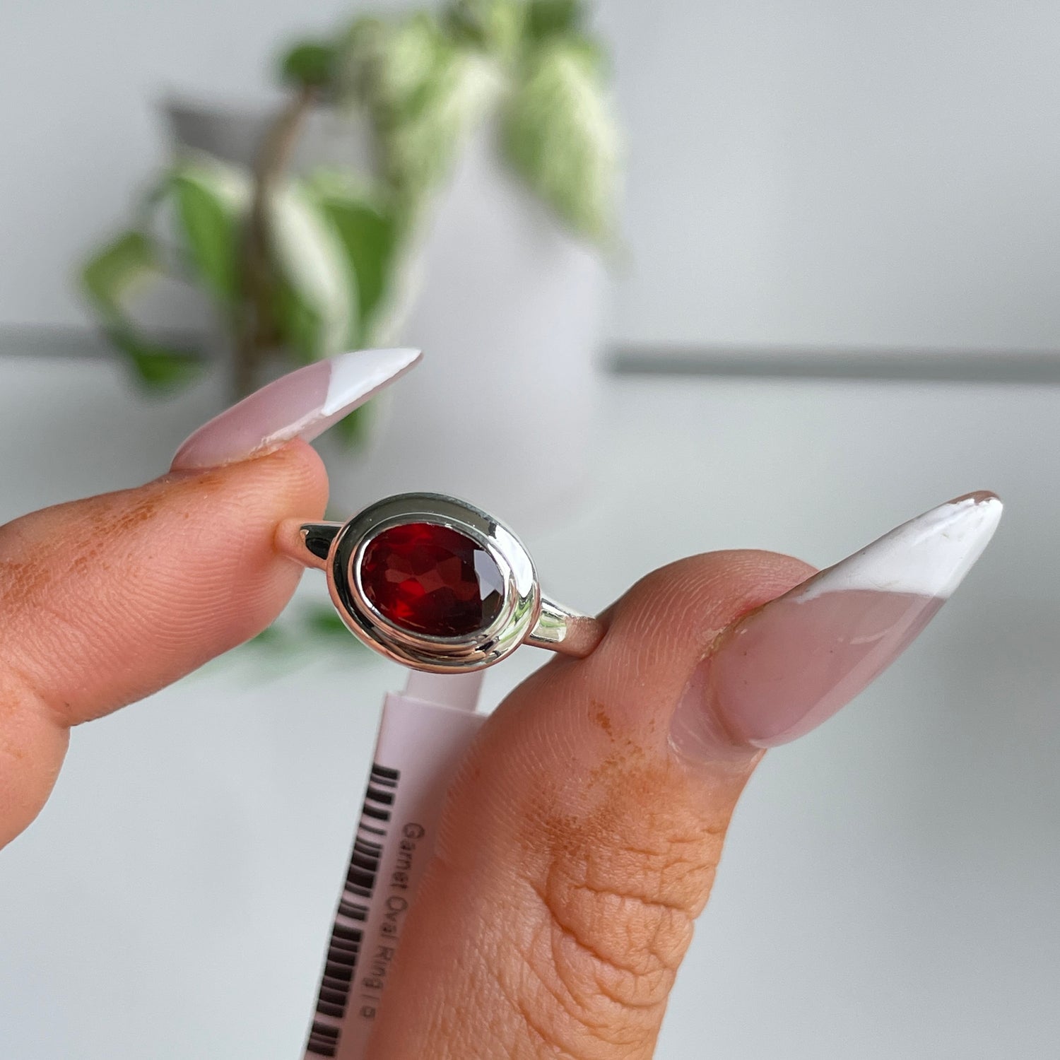 Garnet Oval Ring