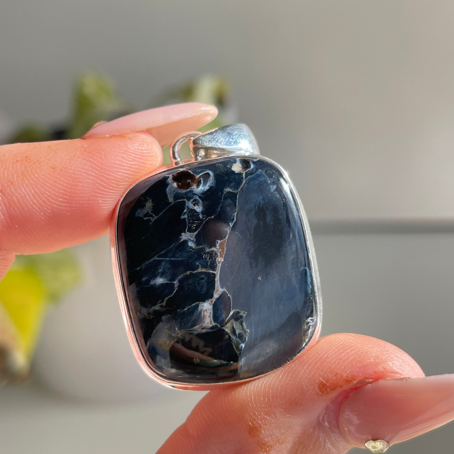 Pietersite Square Pendant