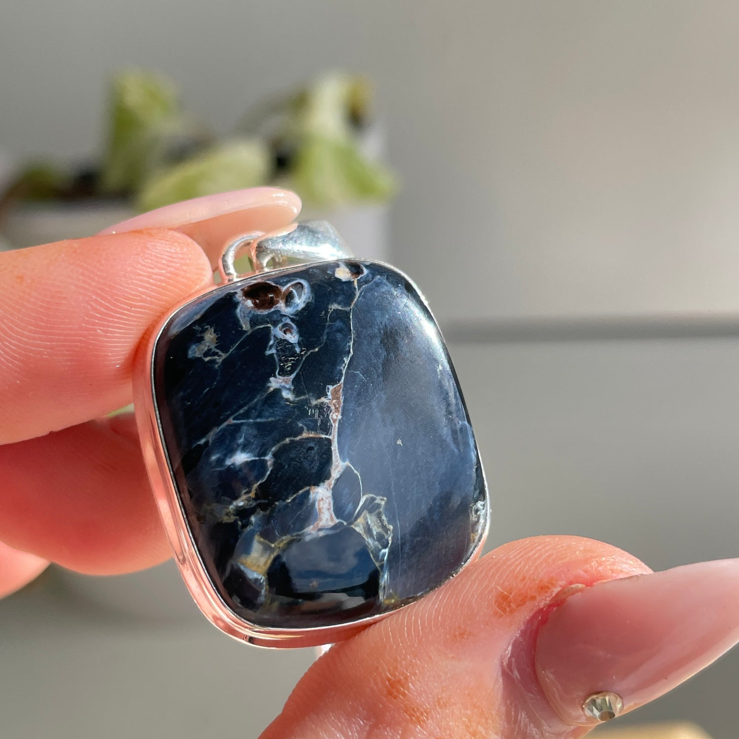 Pietersite Square Pendant