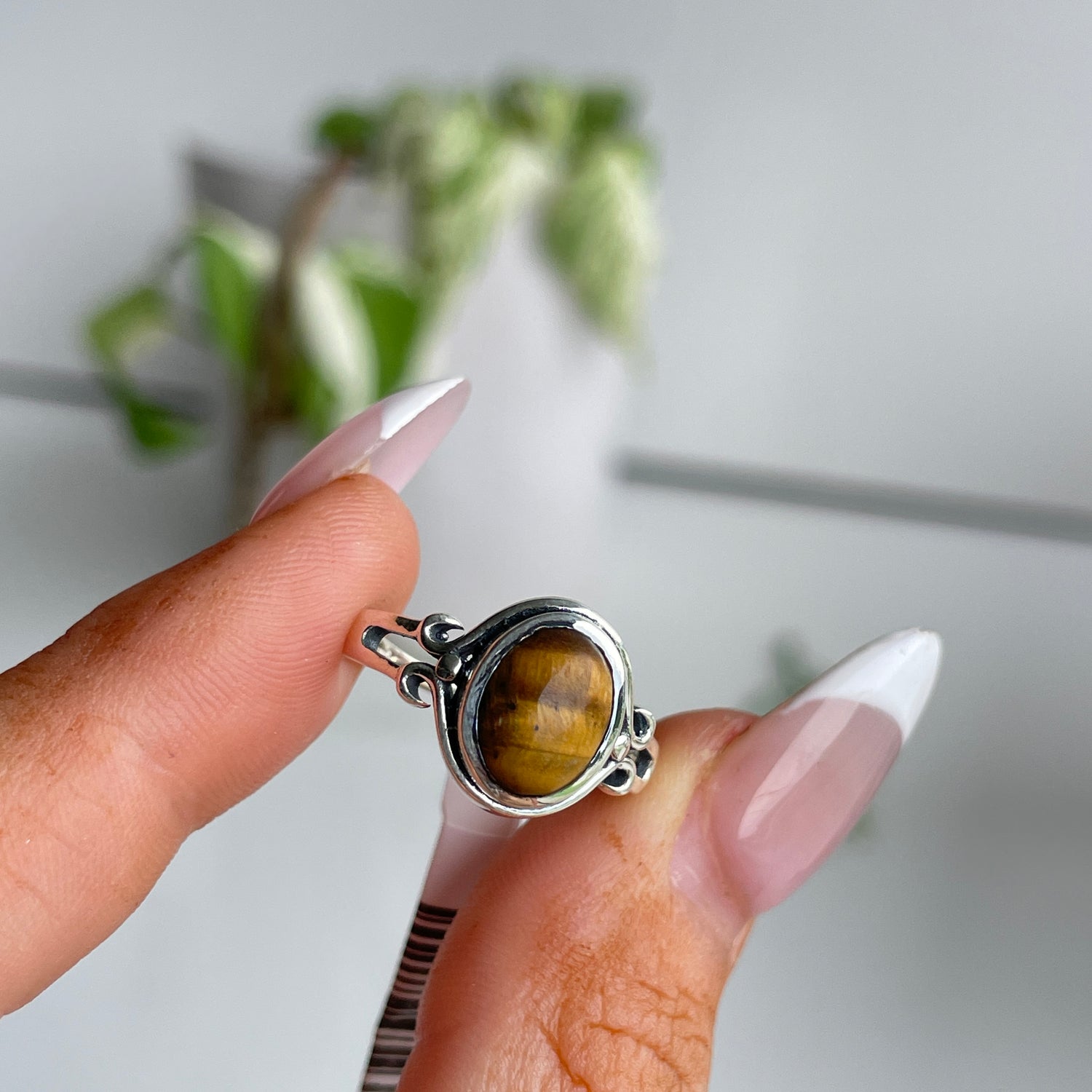 Tigers Eye Oval Ring