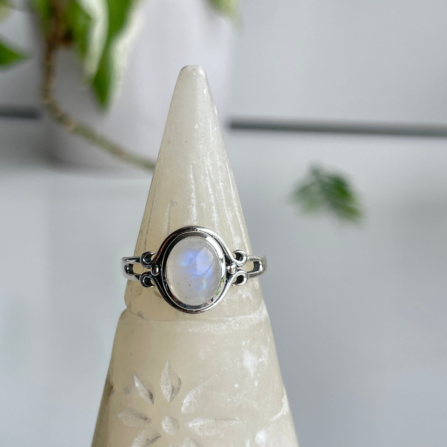 Moonstone Oval Ring
