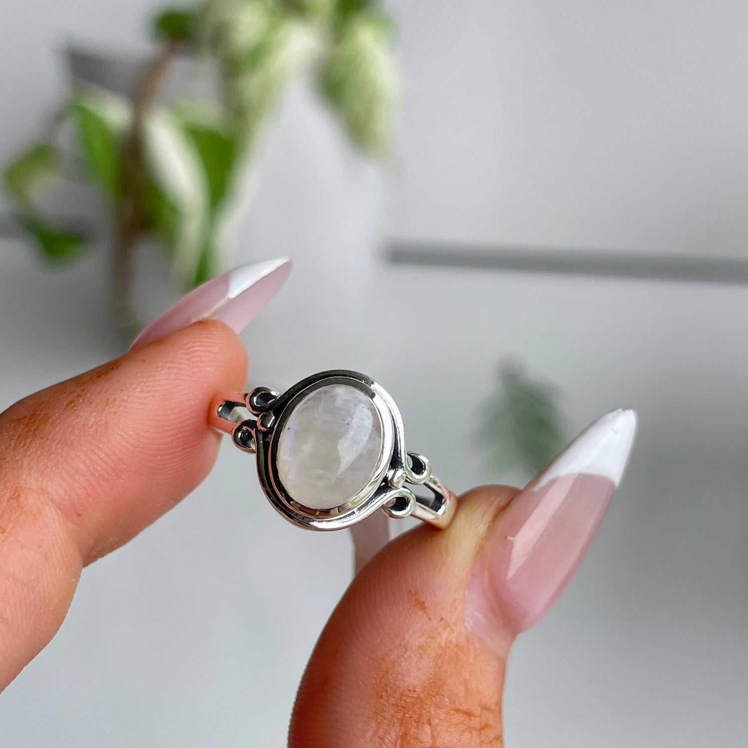 Moonstone Oval Ring