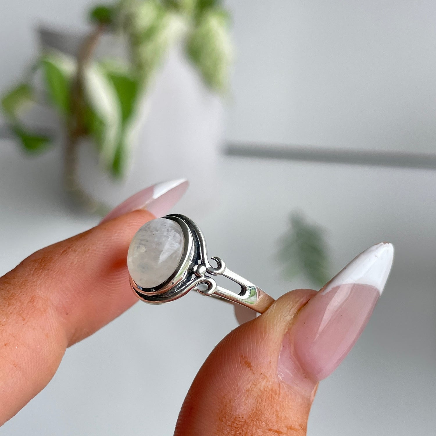 Moonstone Oval Ring