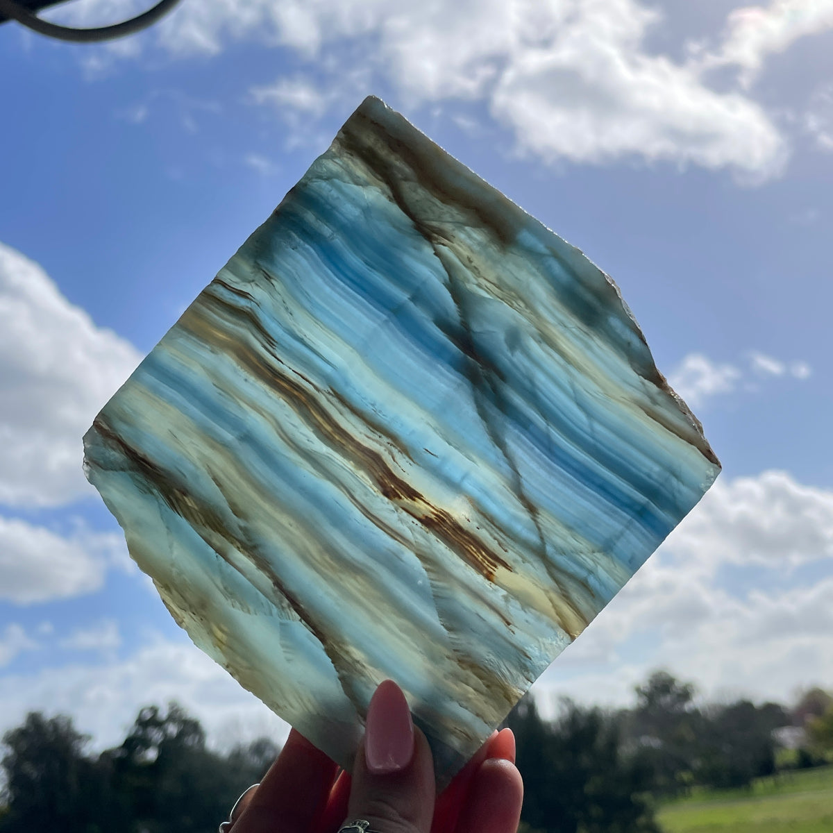 Blue Onyx Slice 432g