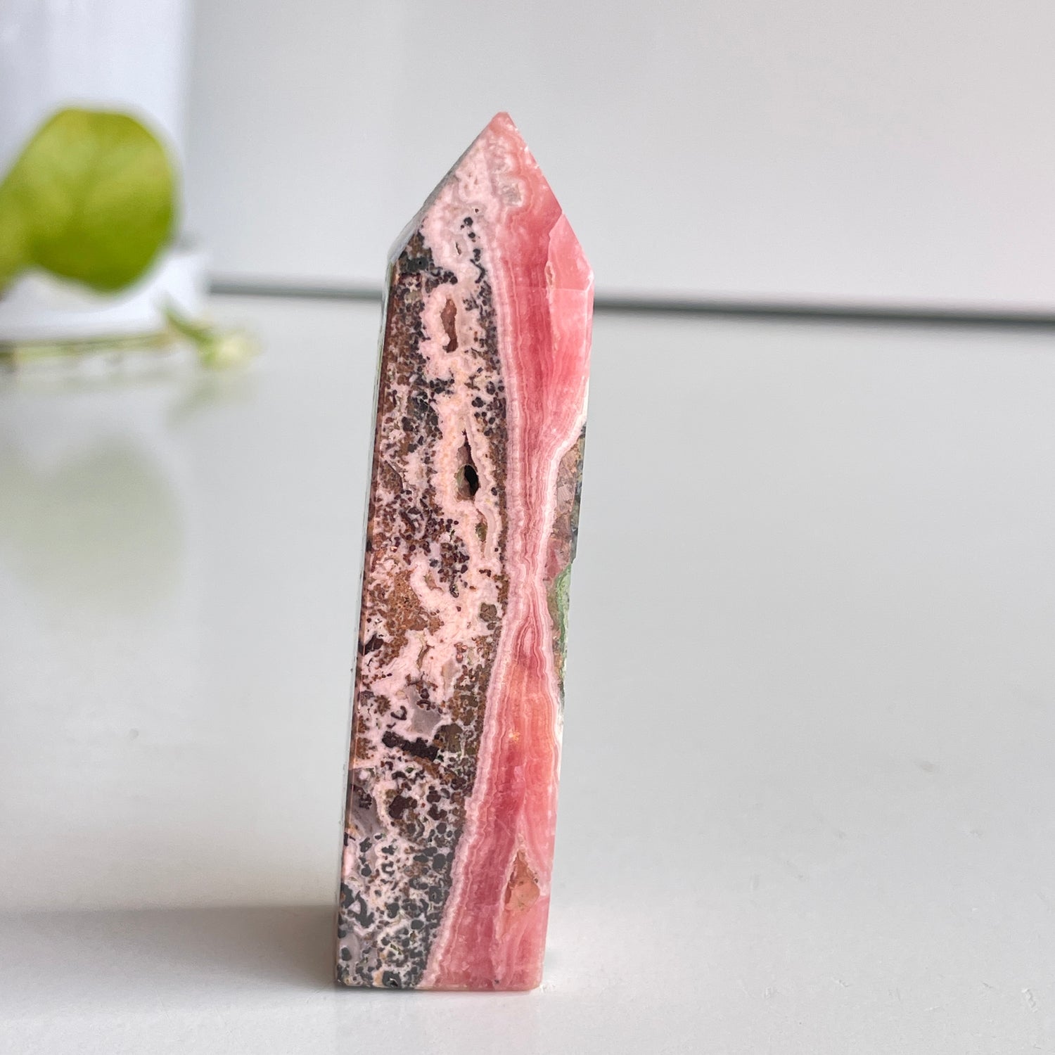 Rhodochrosite Obelisk 7cm