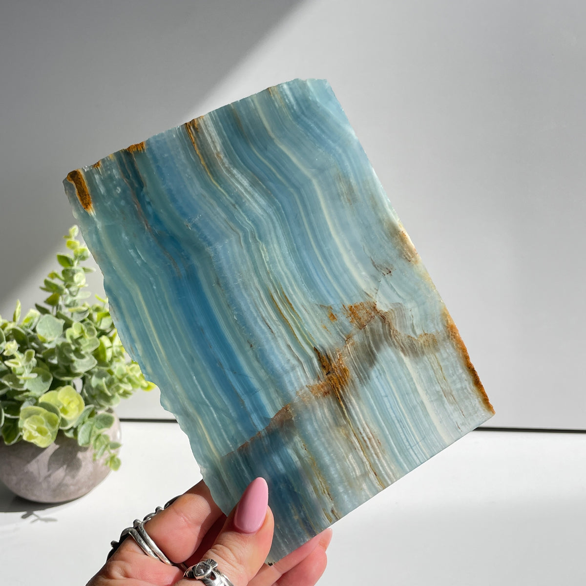 Blue Onyx Slice 454g