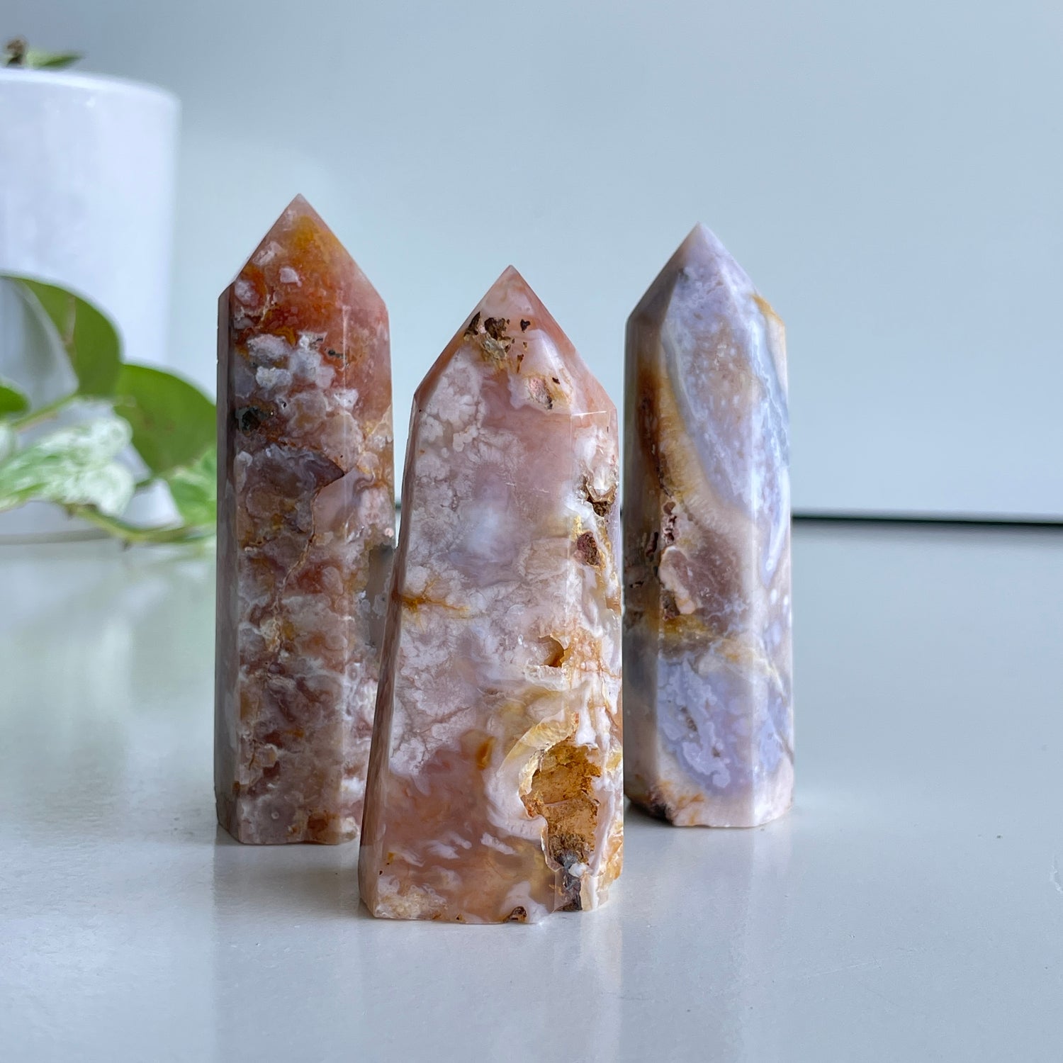 Flower Agate Med Generators Assorted
