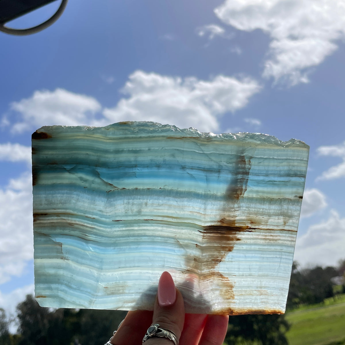 Blue Onyx Slice 454g