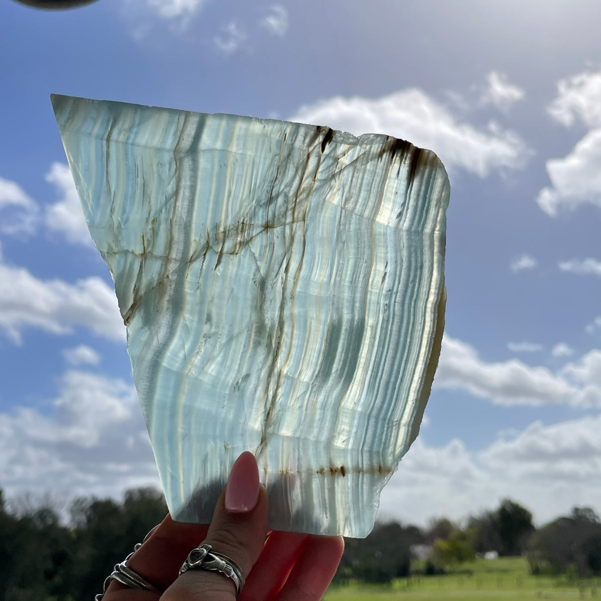 Blue Onyx Slice 352g