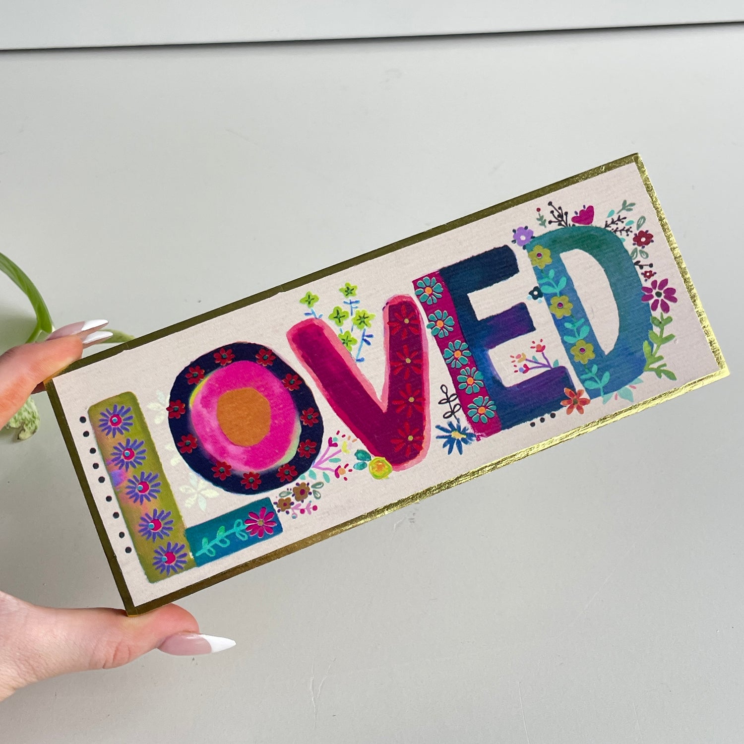 Loved Wooden Block Sign KBS000046
