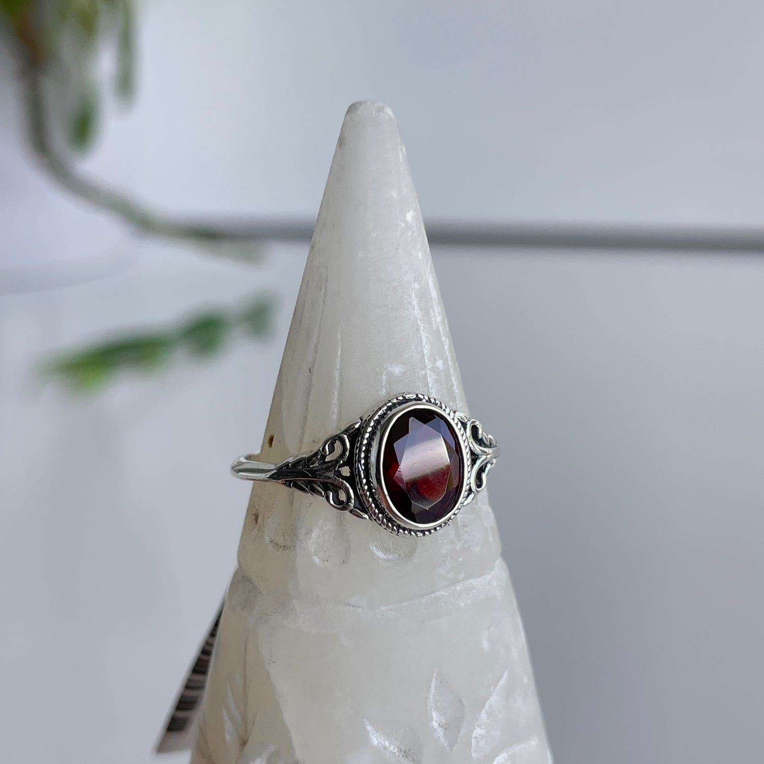 Garnet Oval Ring