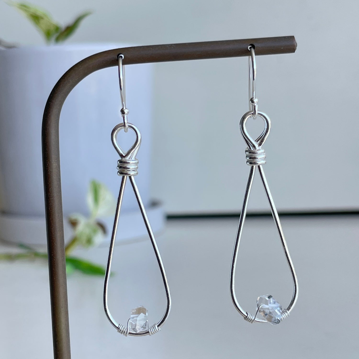Herkimer Diamond Drop Earrings