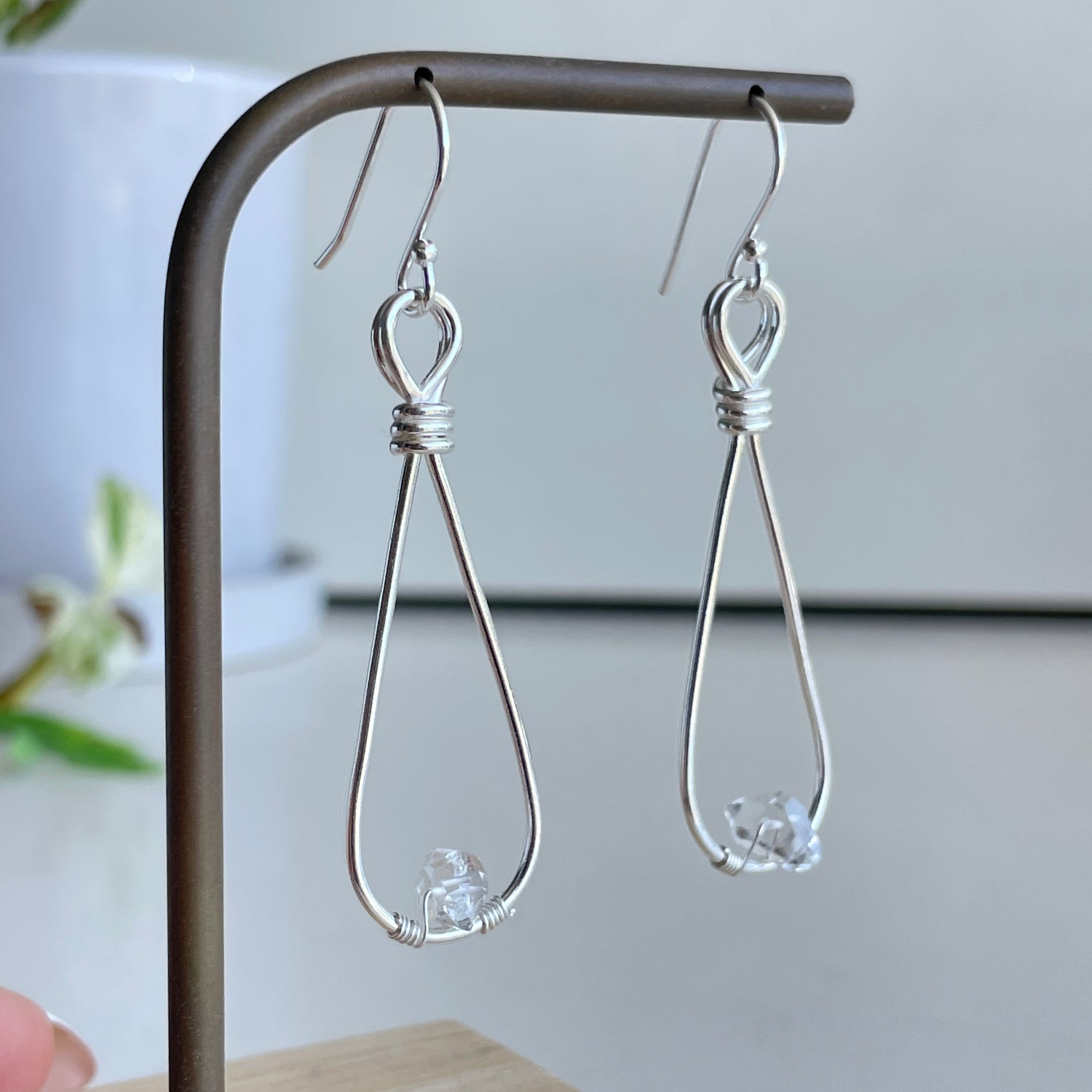 Herkimer Diamond Drop Earrings