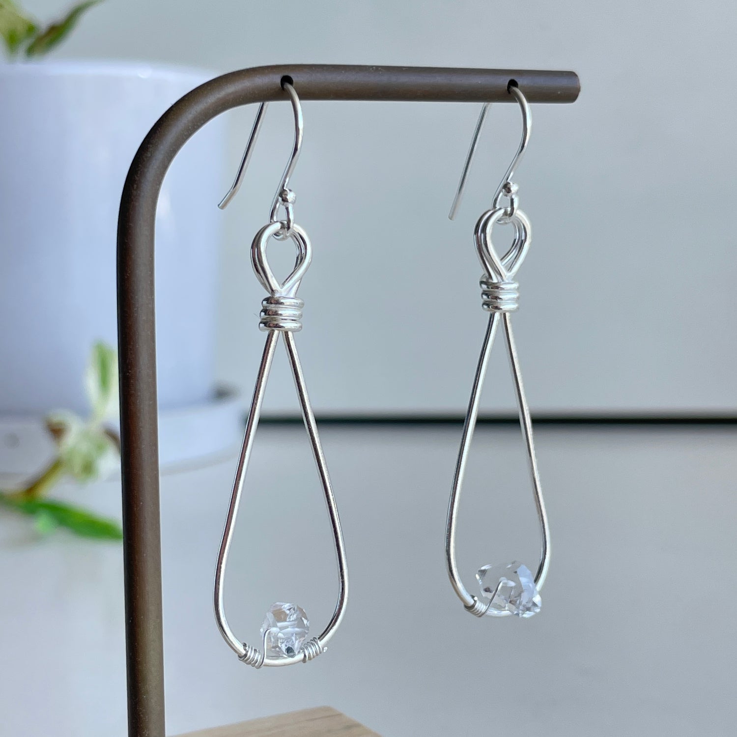 Herkimer Diamond Drop Earrings