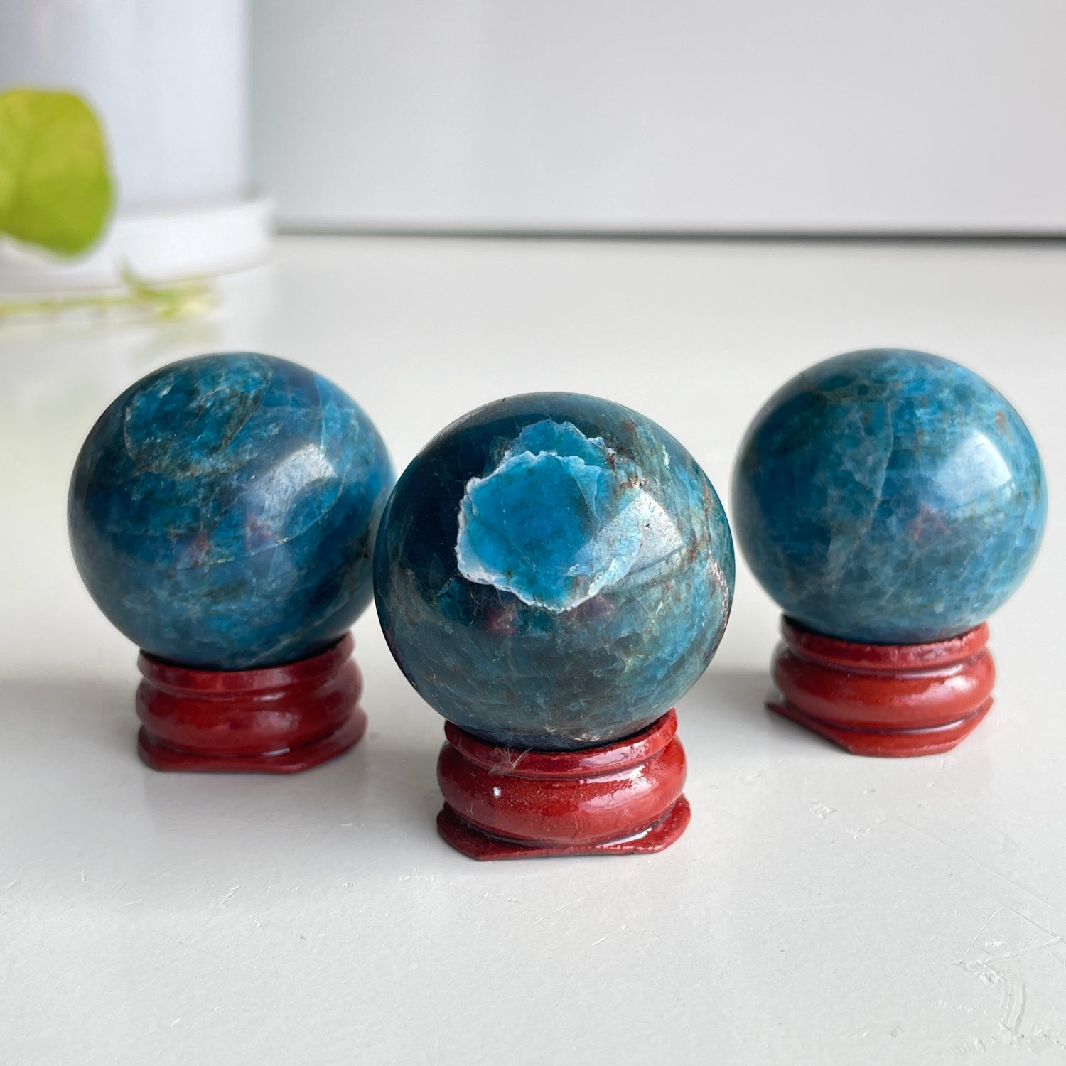 Blue Apatite Sphere Small