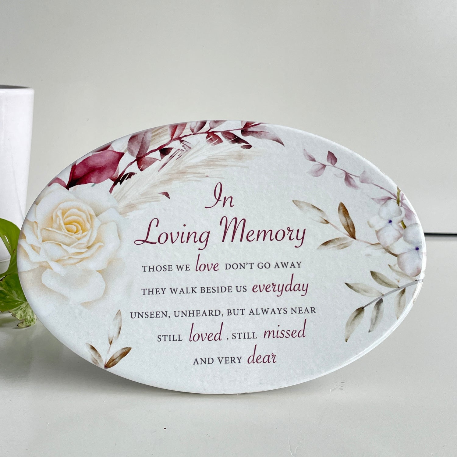 In Loving Memory Those We Love Ceramic Plate PL7386