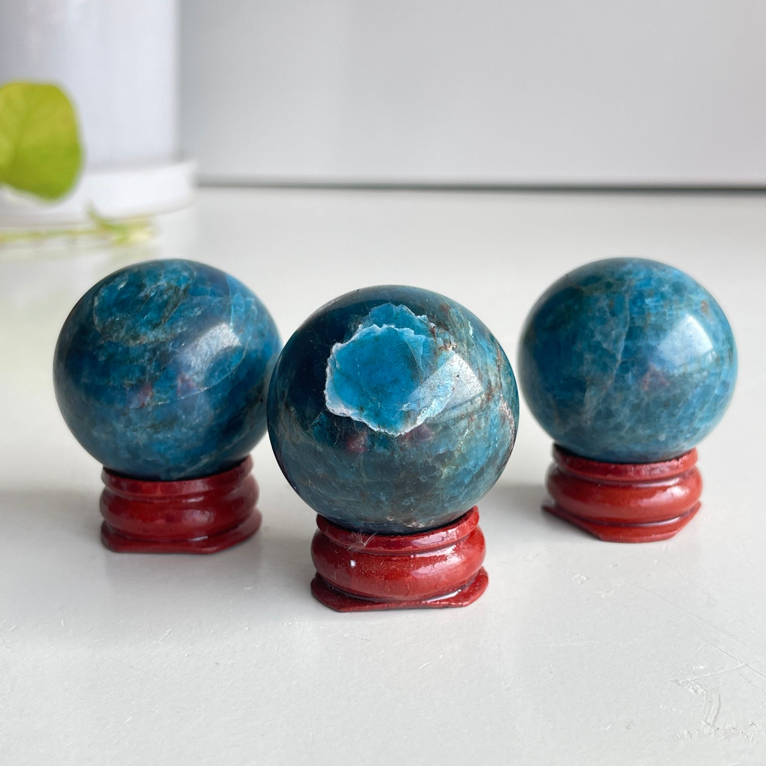 Blue Apatite Sphere Small