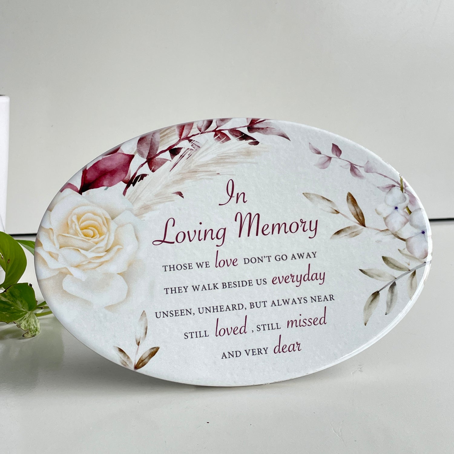 In Loving Memory Those We Love Ceramic Plate PL7386