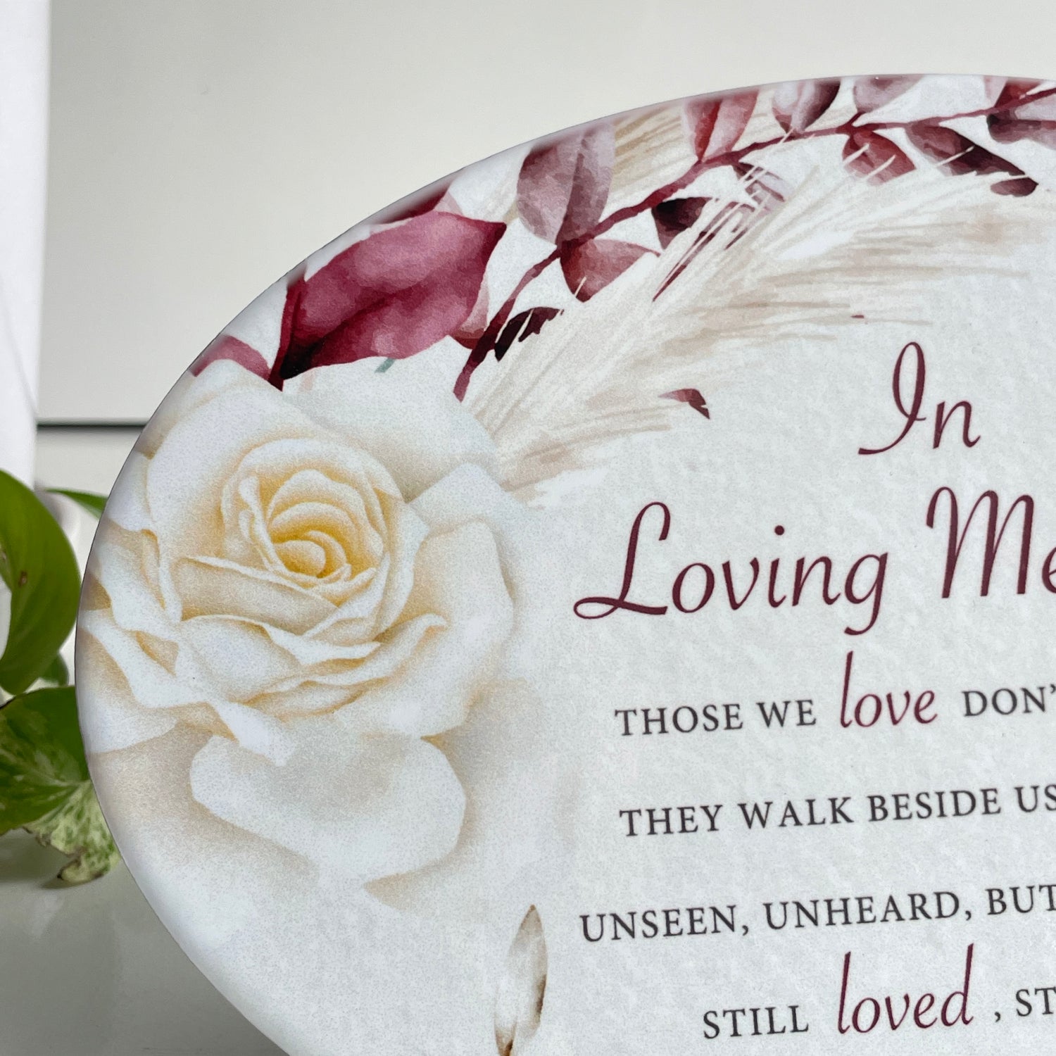 In Loving Memory Those We Love Ceramic Plate PL7386