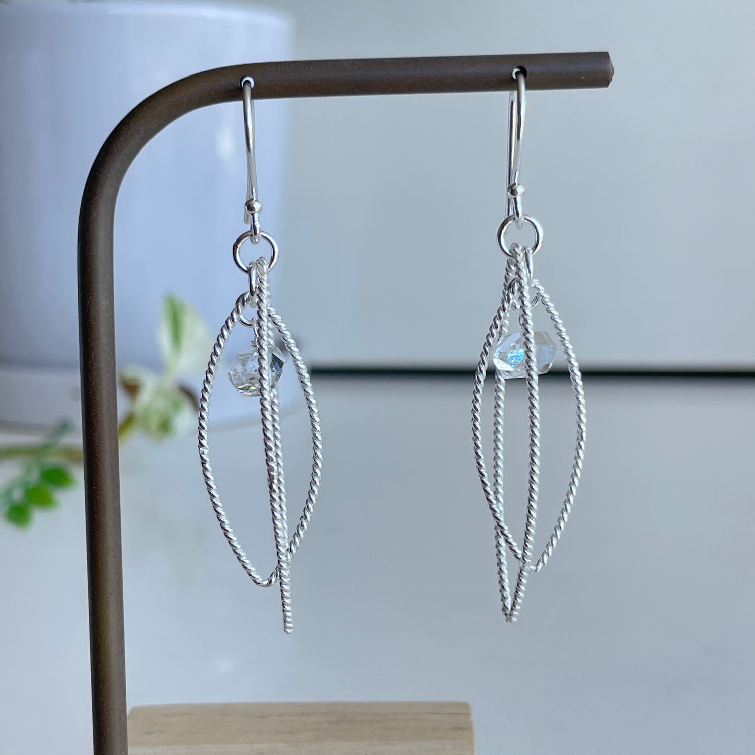 Herkimer Diamond Marquise Earrings