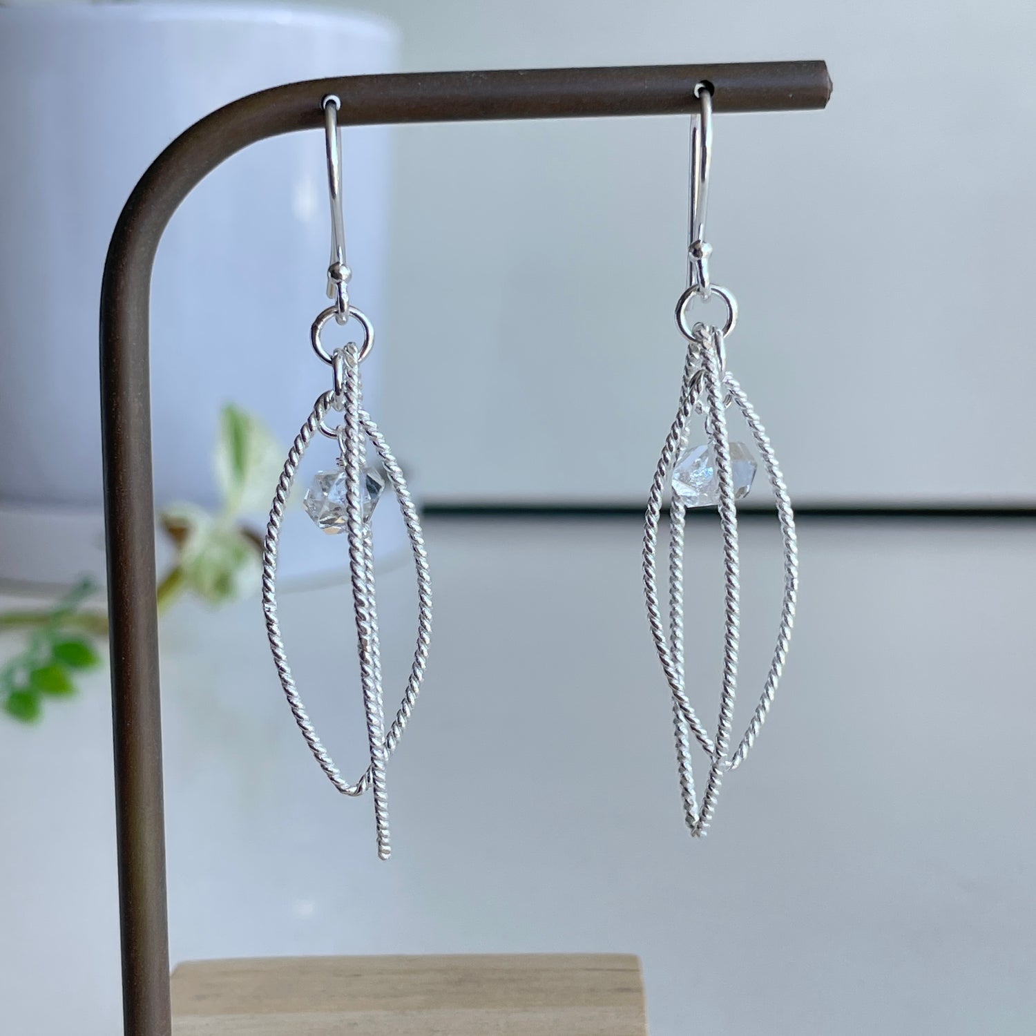 Herkimer Diamond Marquise Earrings