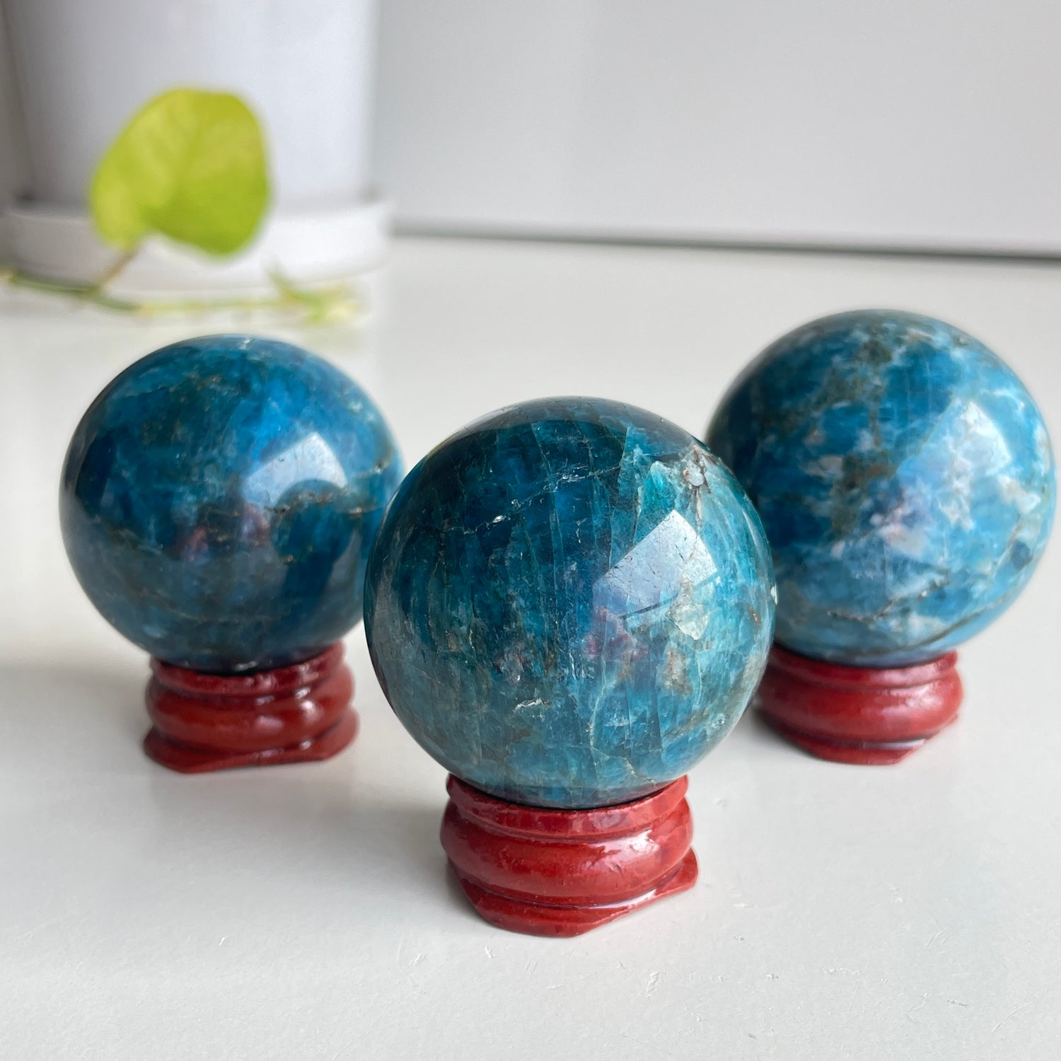 Blue Apatite Sphere Medium