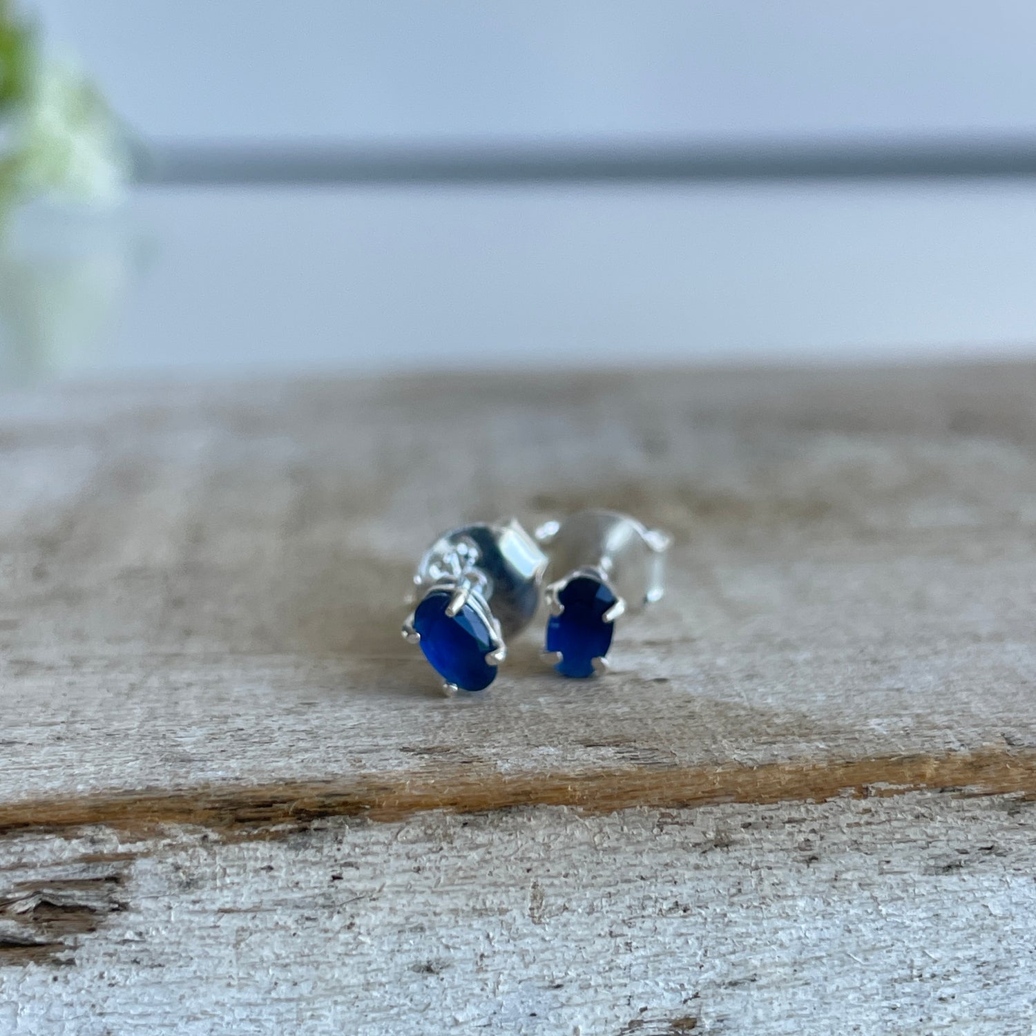 Iolite Oval Studs