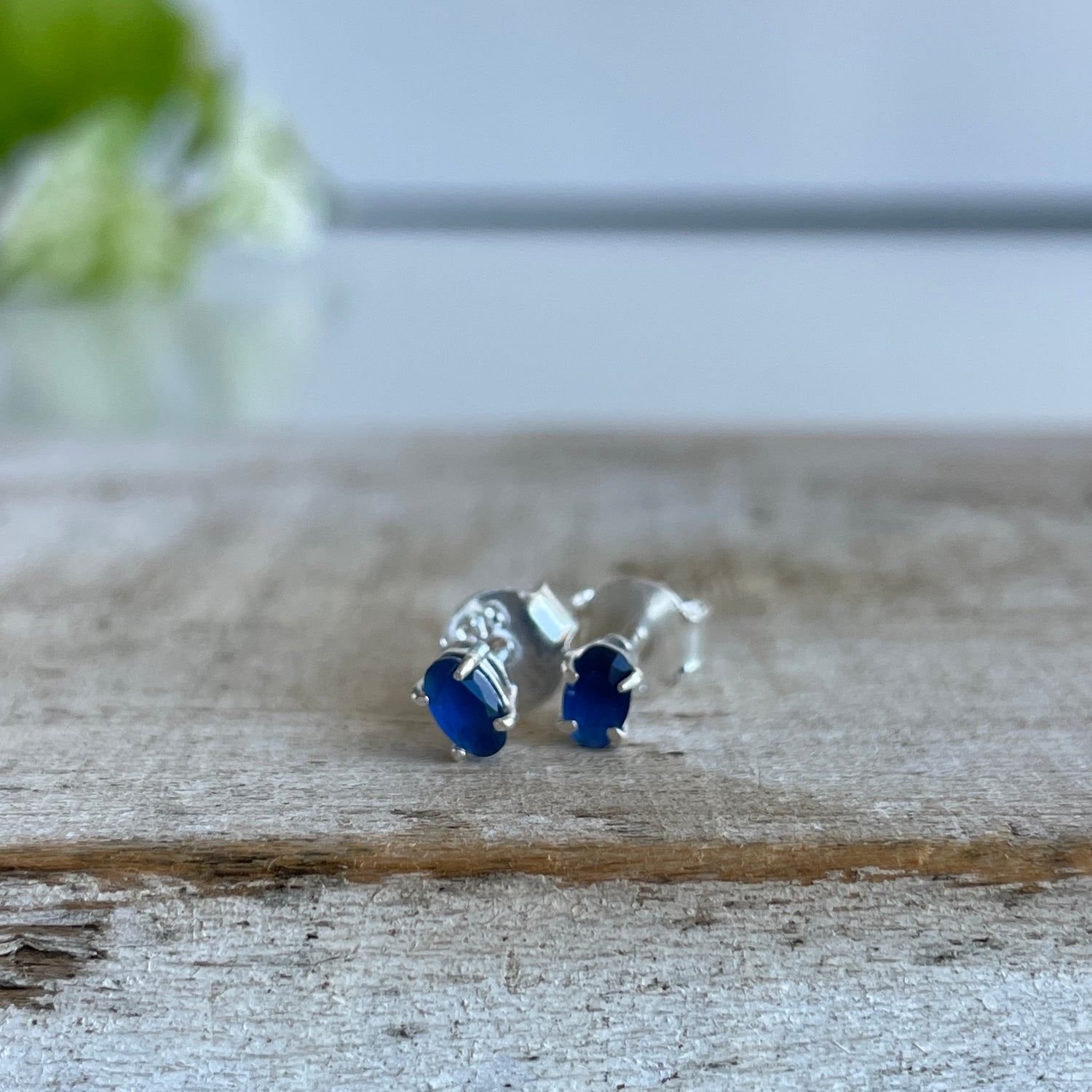 Iolite Oval Studs