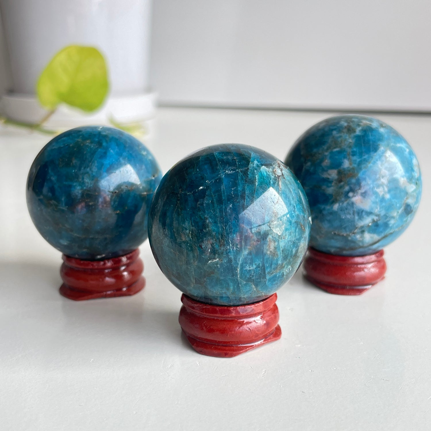 Blue Apatite Sphere Medium