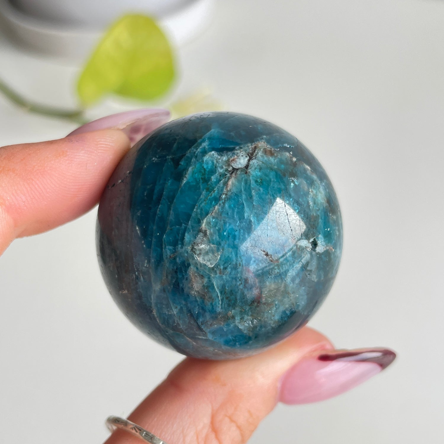 Blue Apatite Sphere Medium