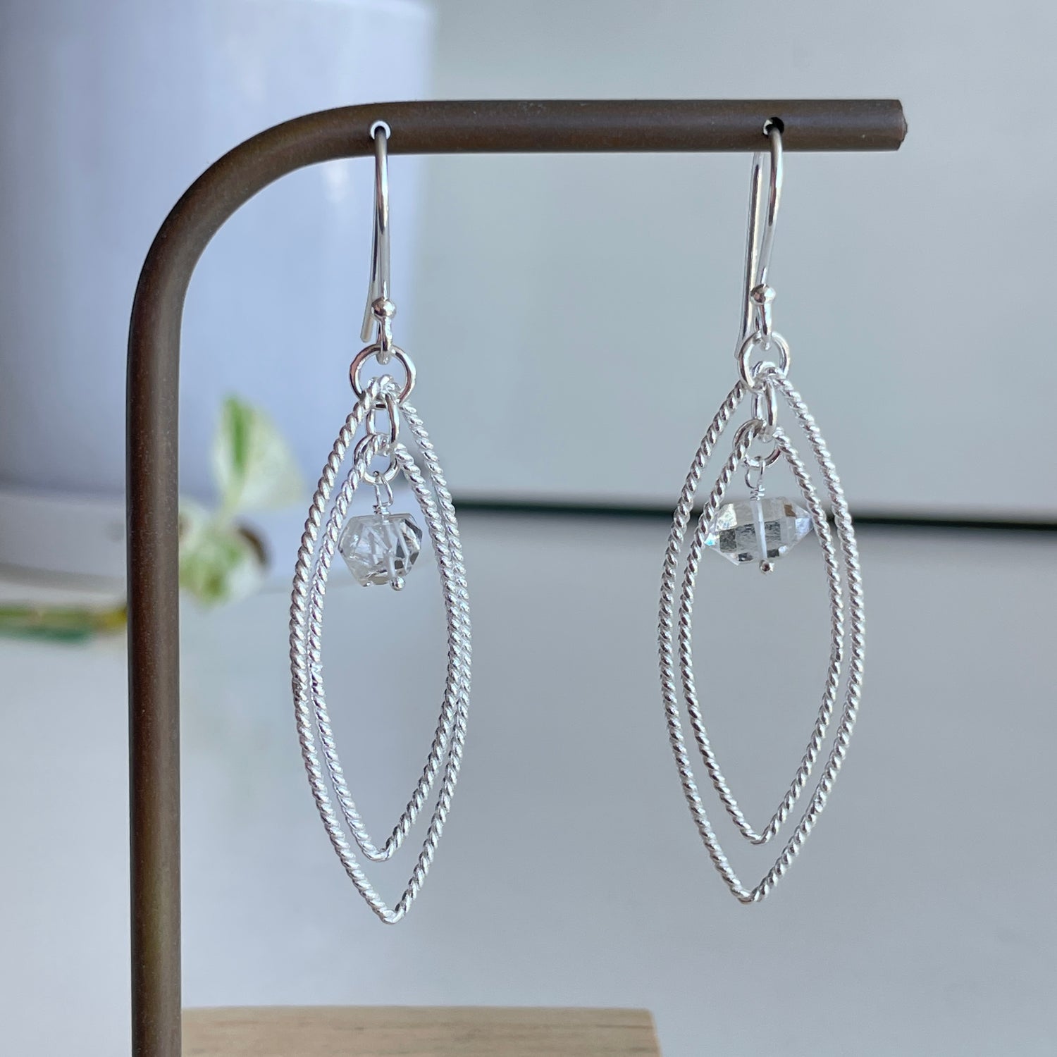 Herkimer Diamond Marquise Earrings