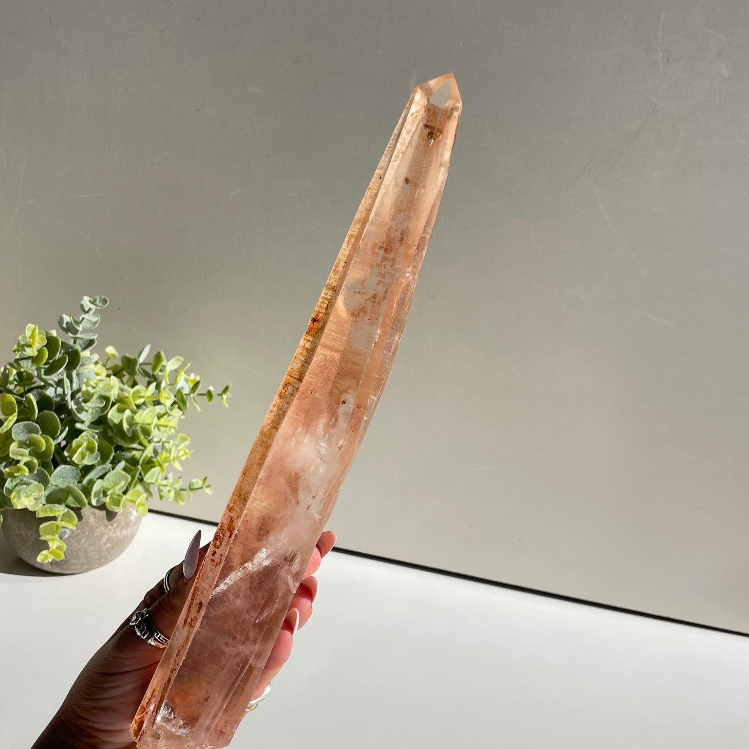 Pink Lemurian Point 29.9cm
